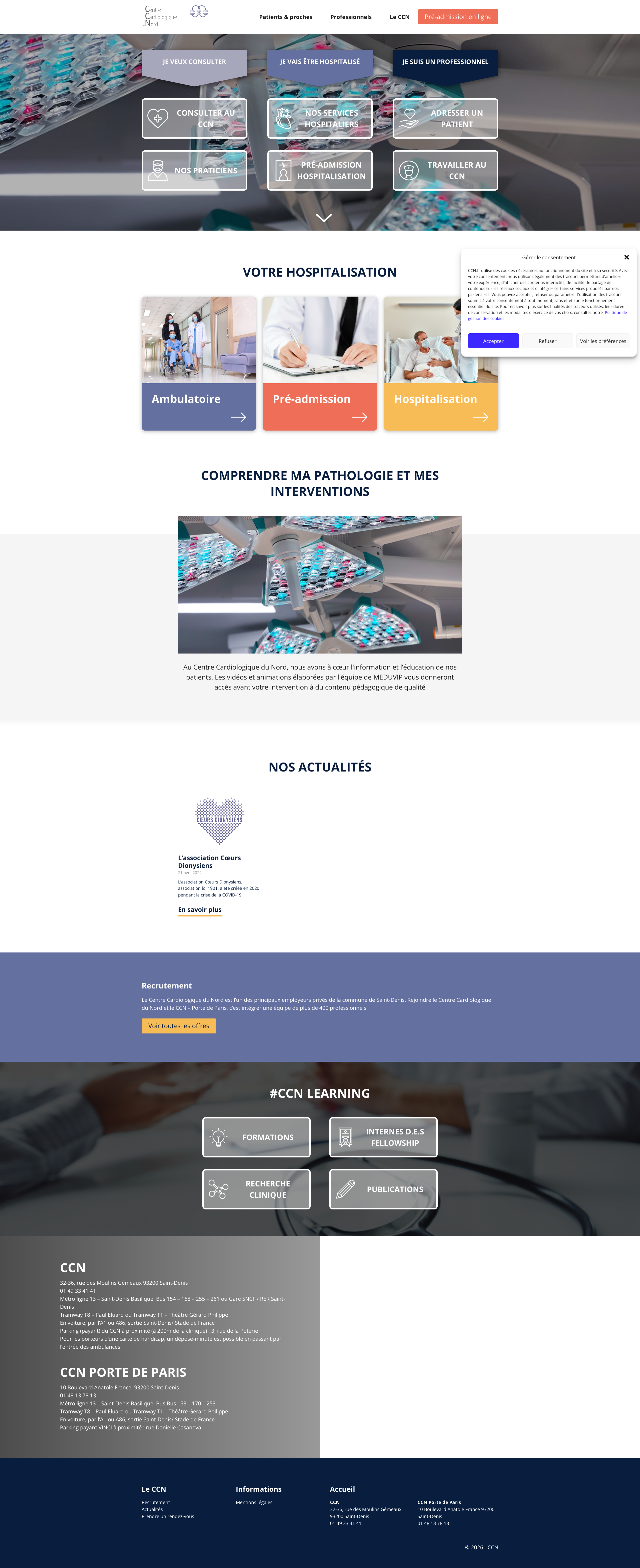 Aperçu du site