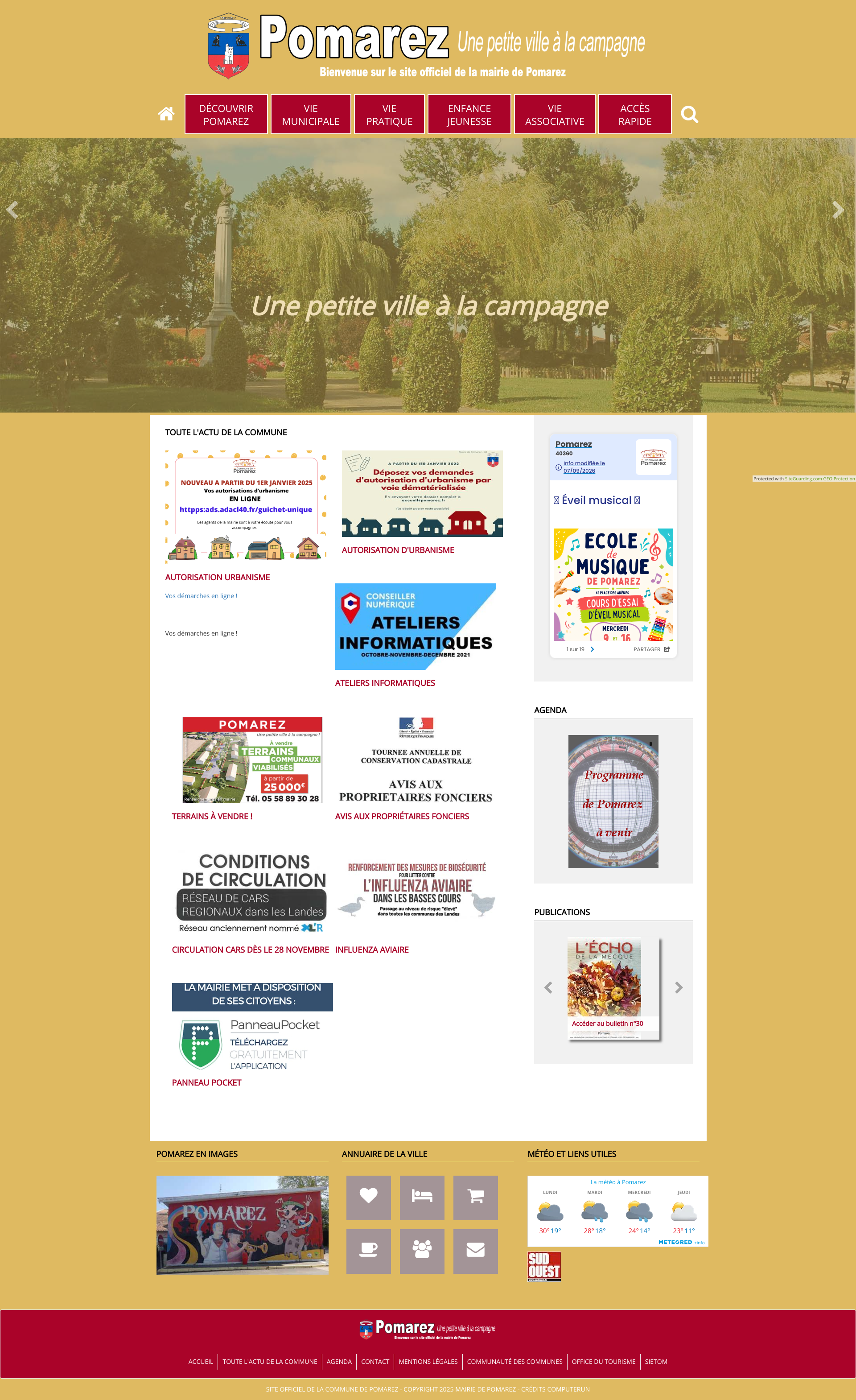 Aperçu du site