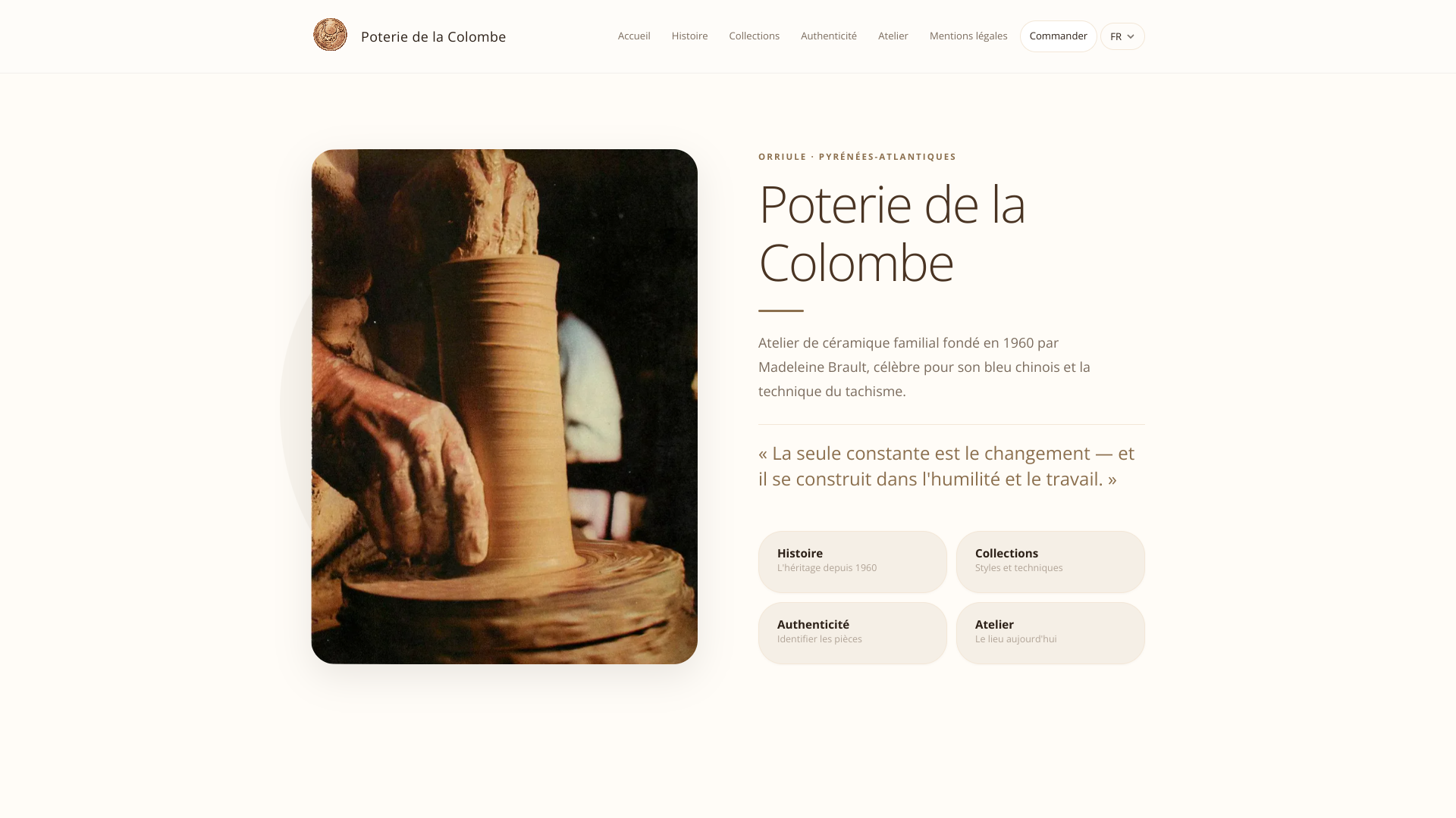 Aperçu du site