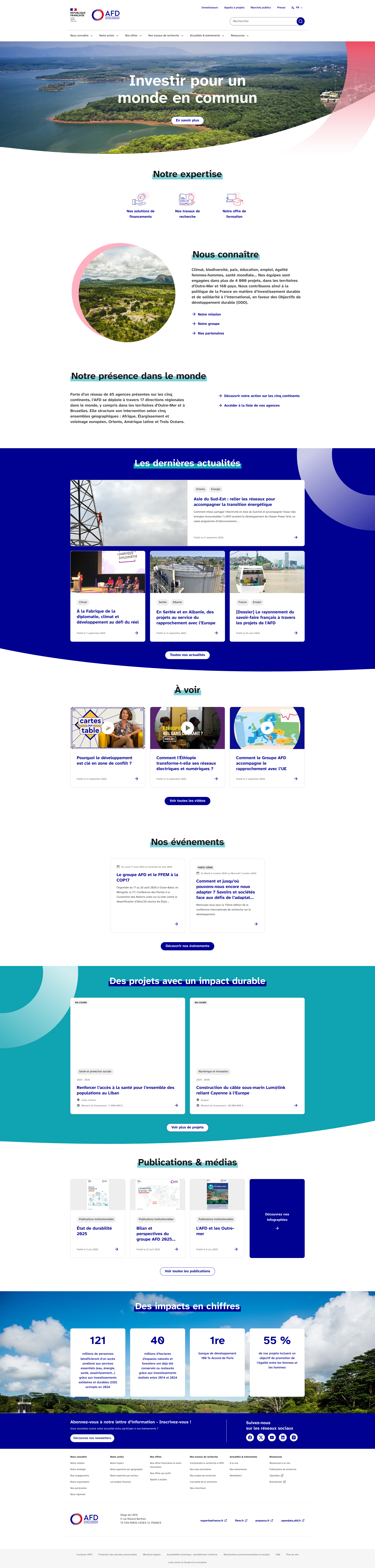Aperçu du site
