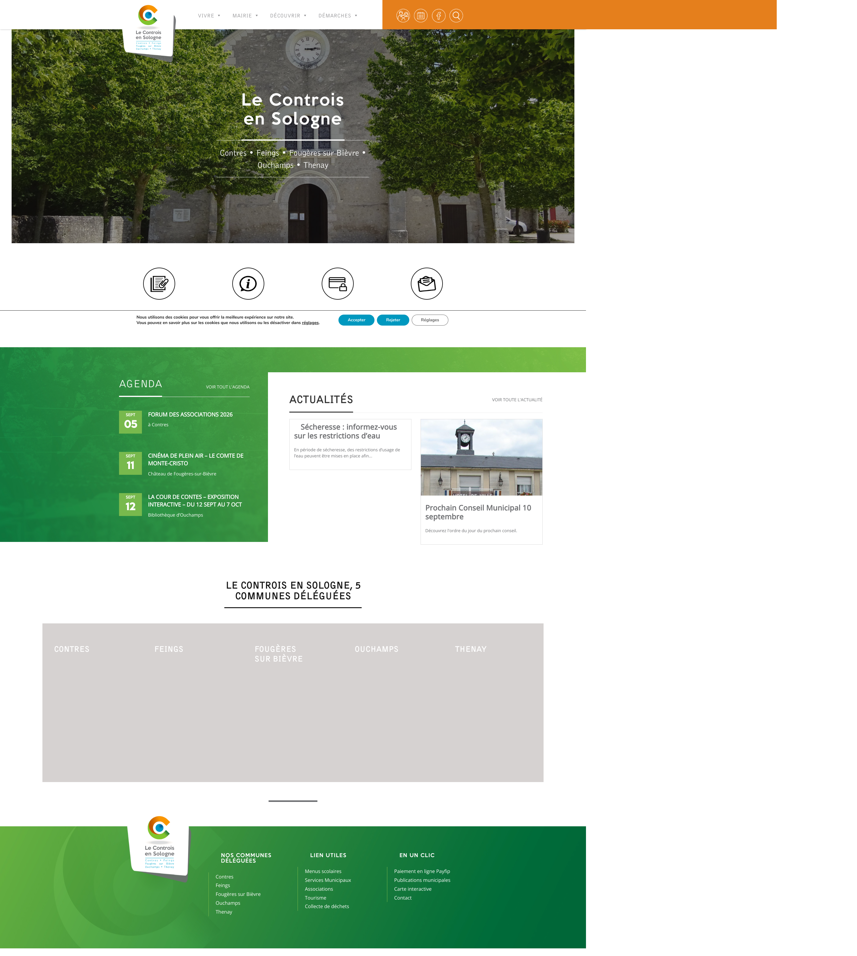 Aperçu du site