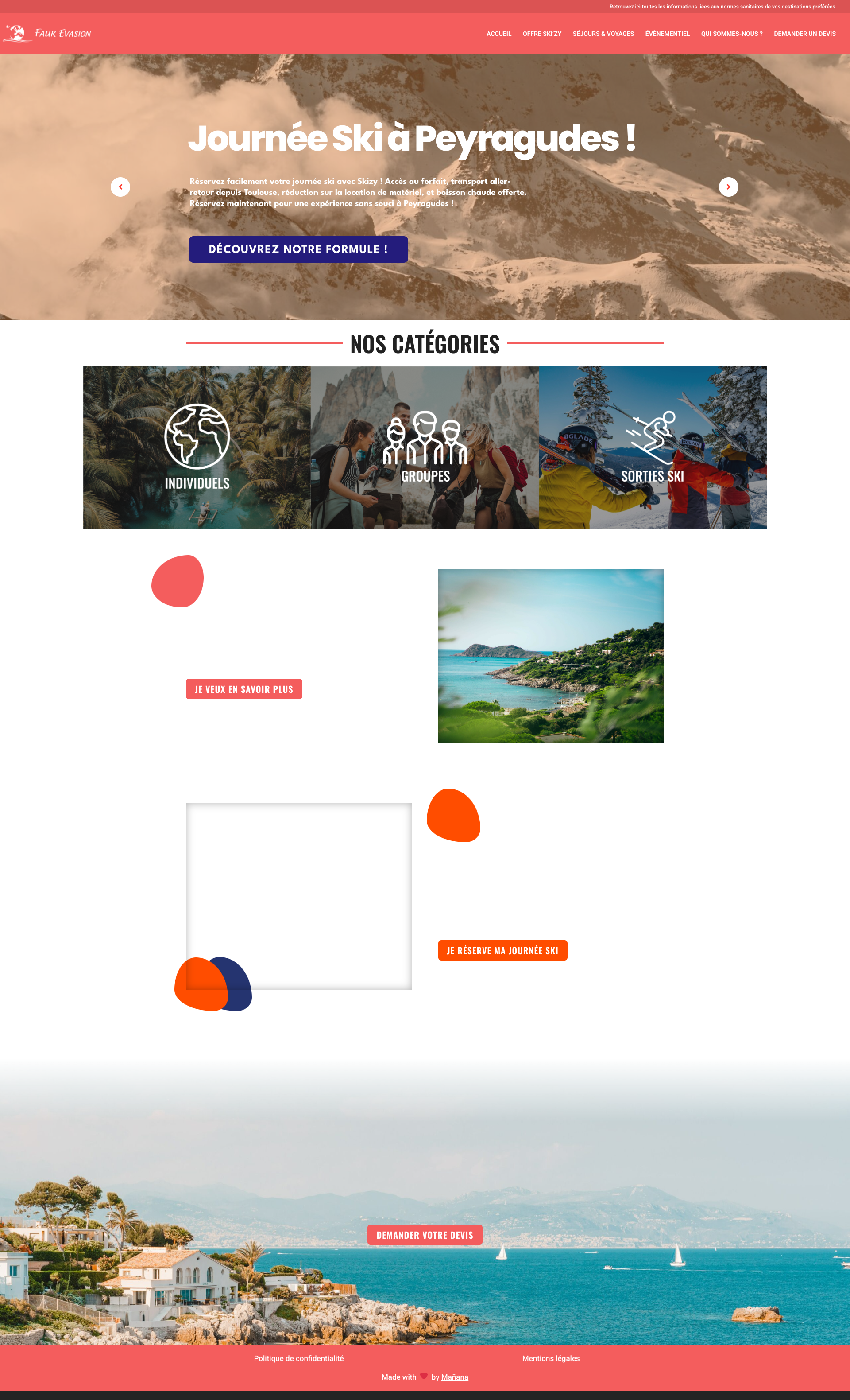 Aperçu du site