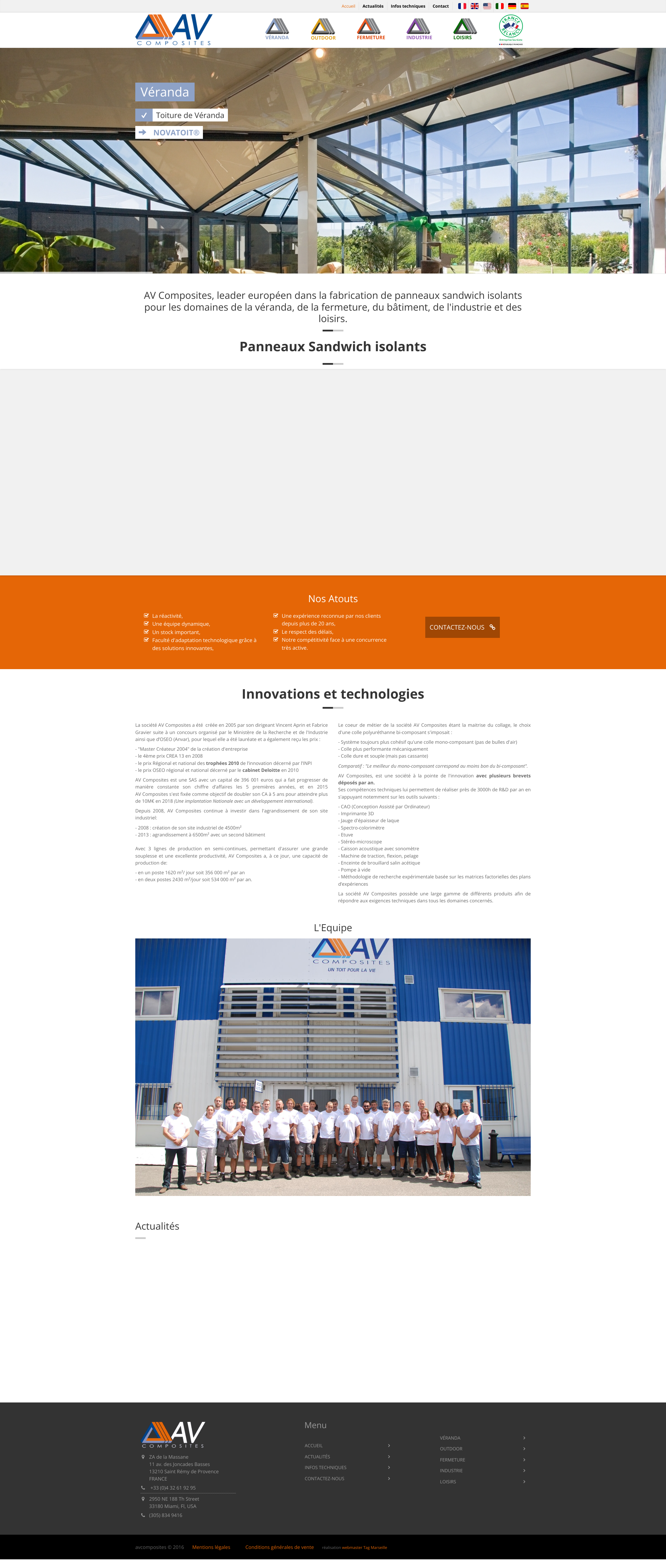 Aperçu du site