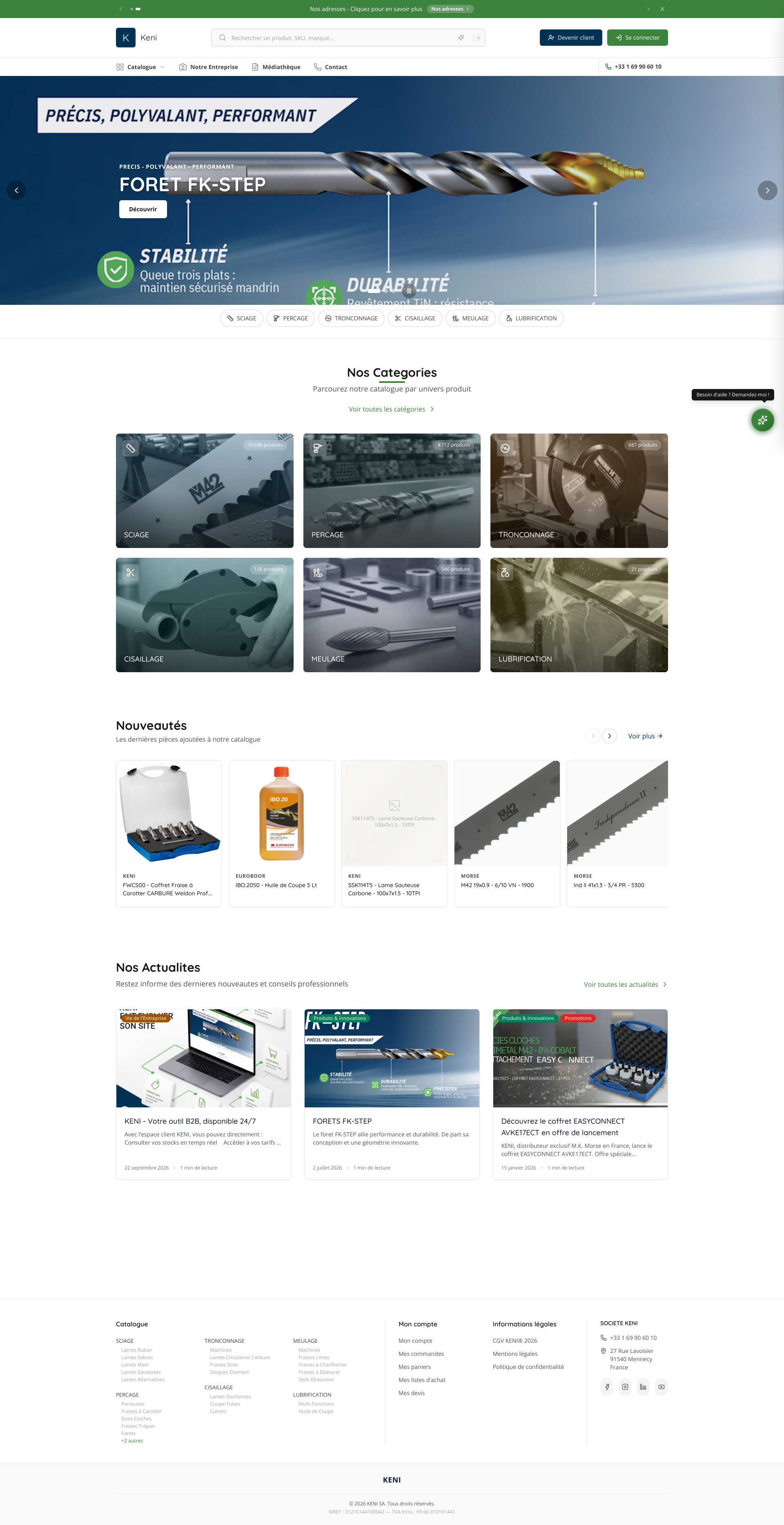 Aperçu du site