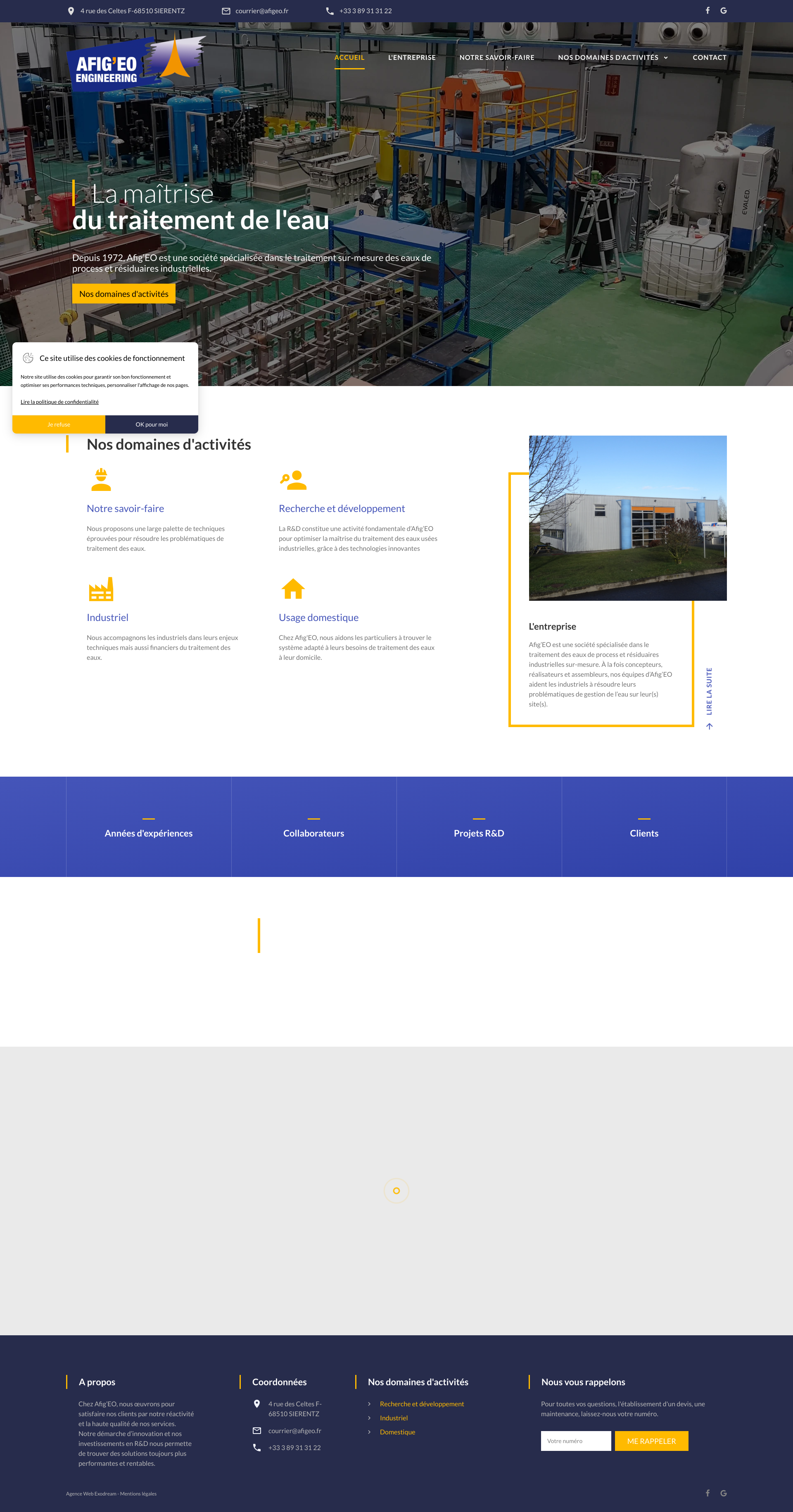 Aperçu du site