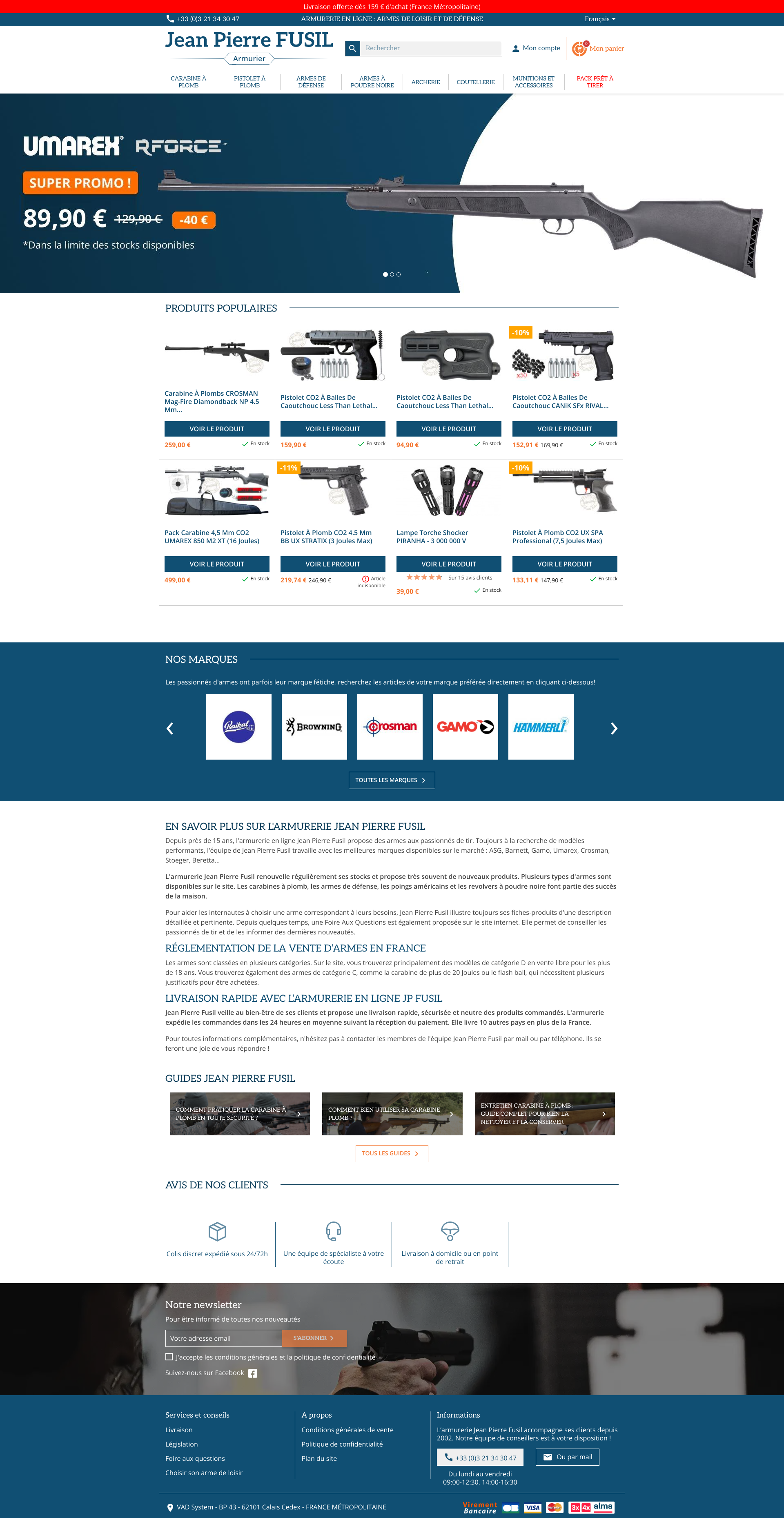 Aperçu du site