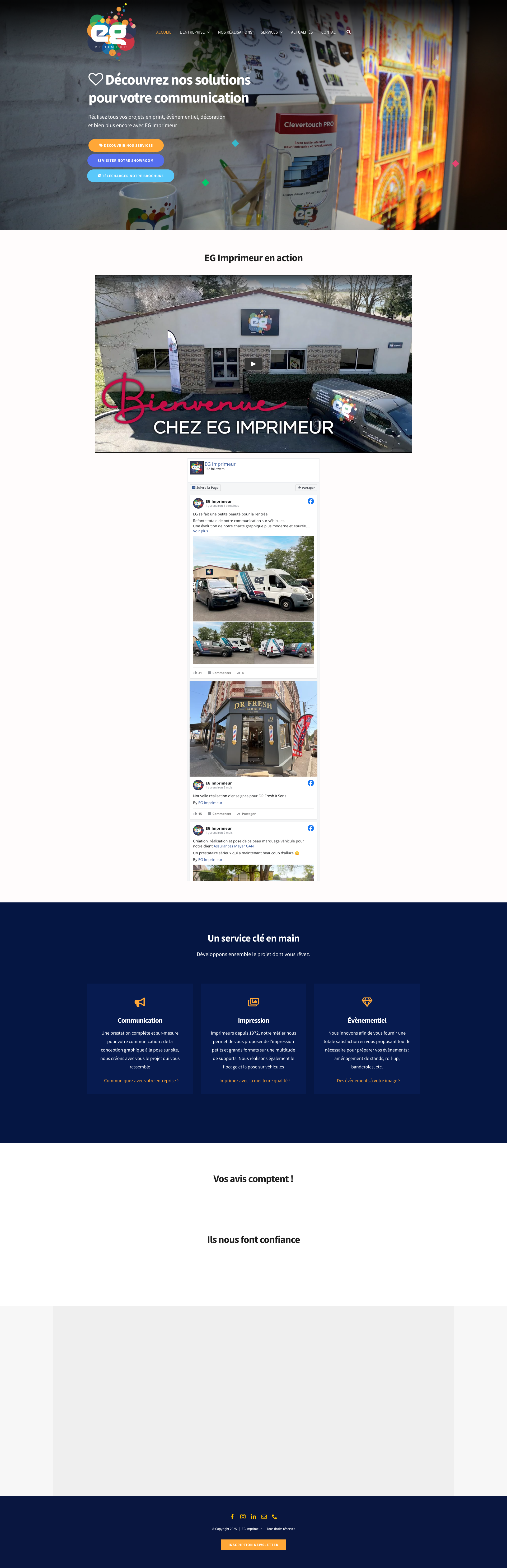 Aperçu du site