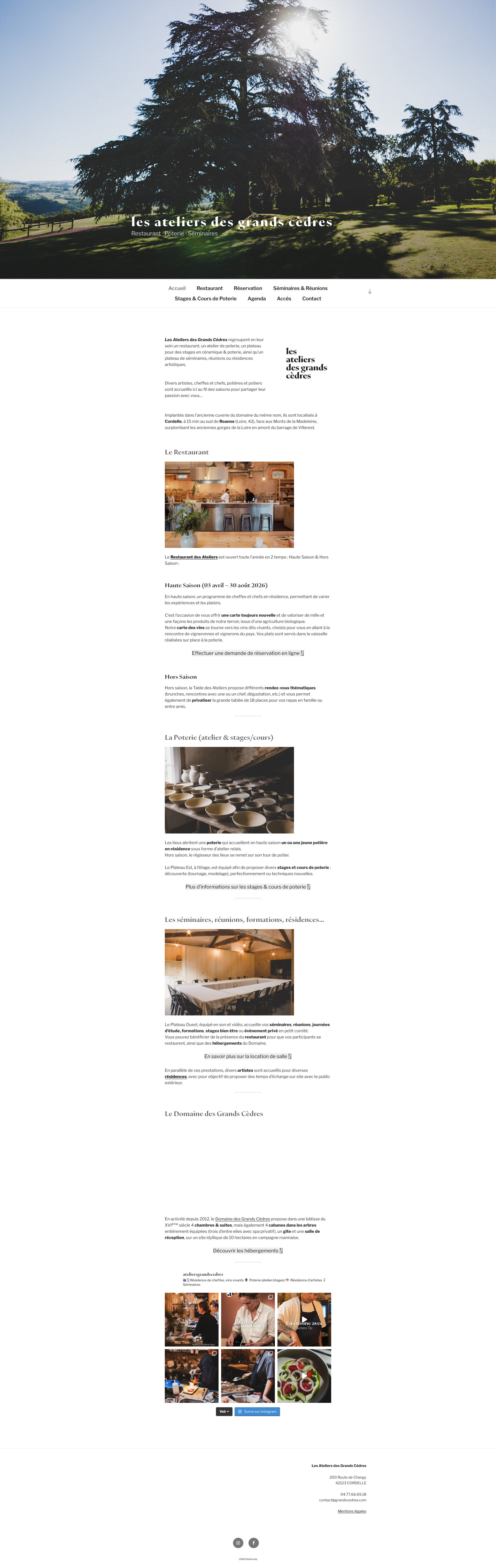 Aperçu du site