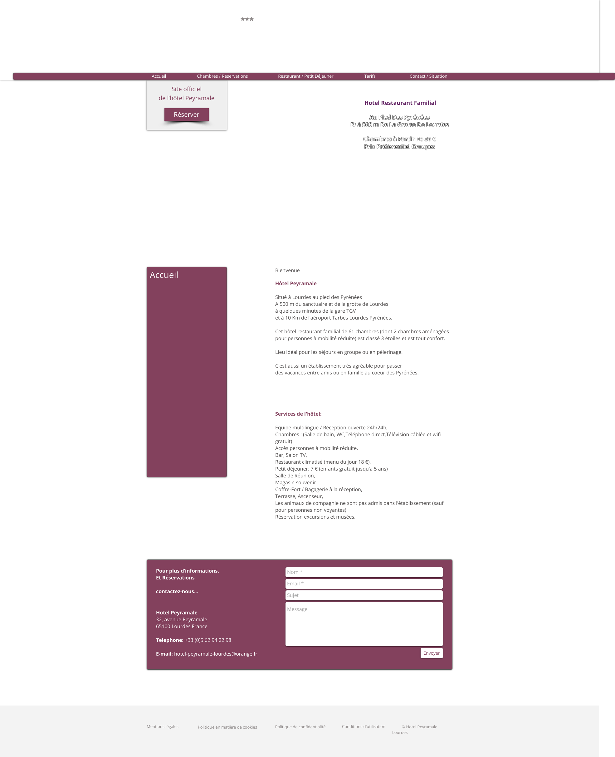 Aperçu du site