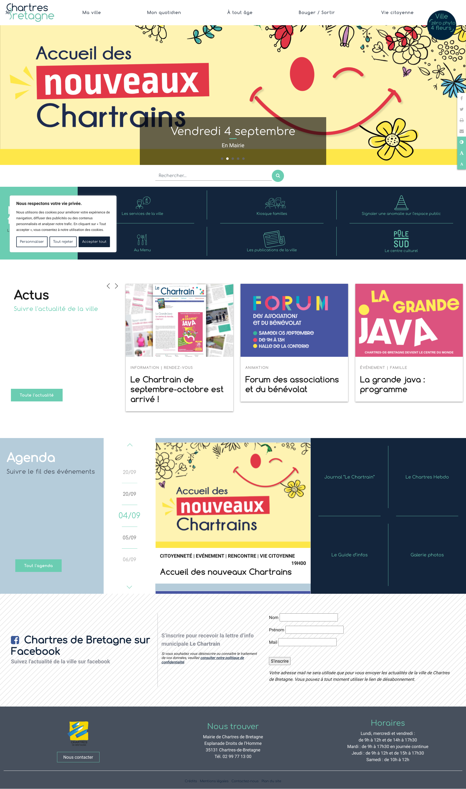Aperçu du site