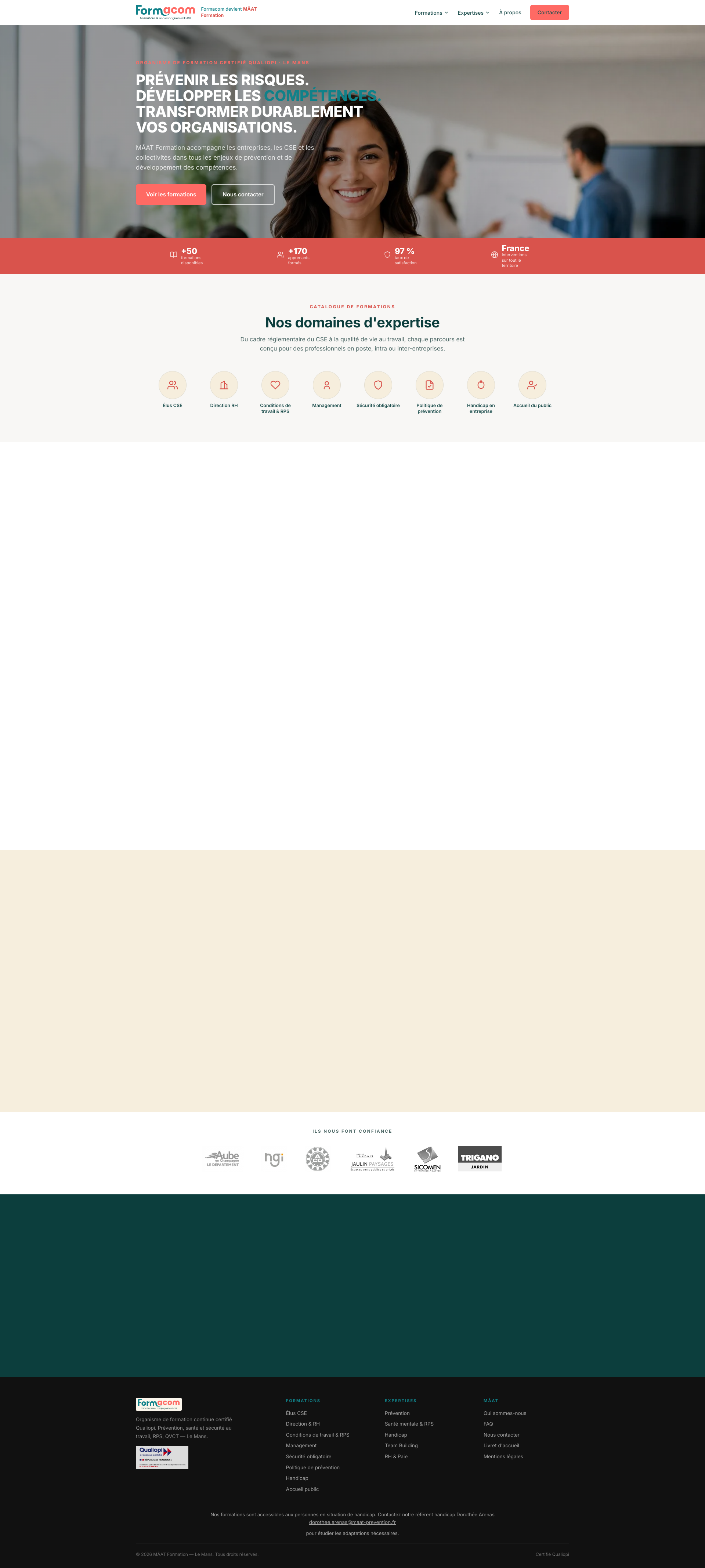 Aperçu du site
