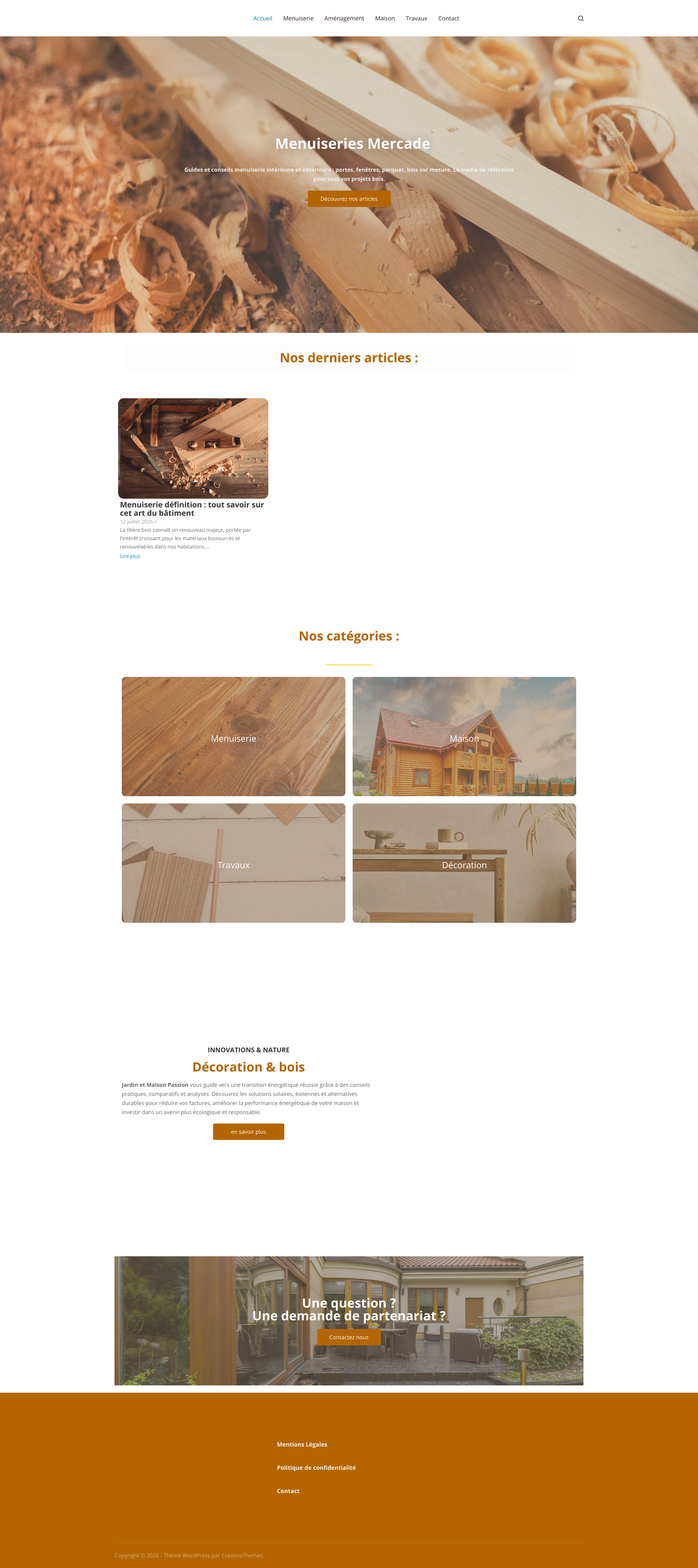 Aperçu du site