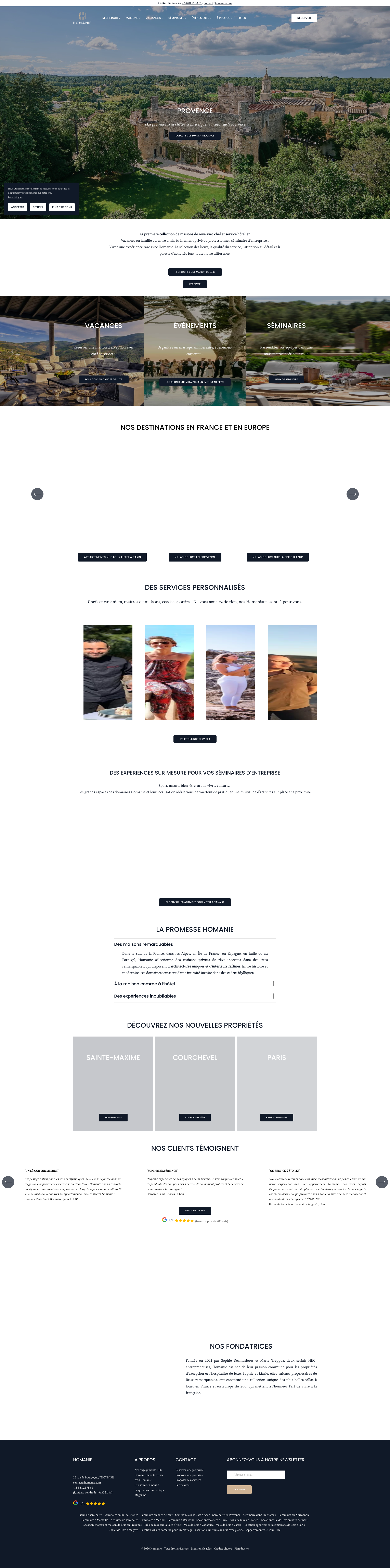 Aperçu du site