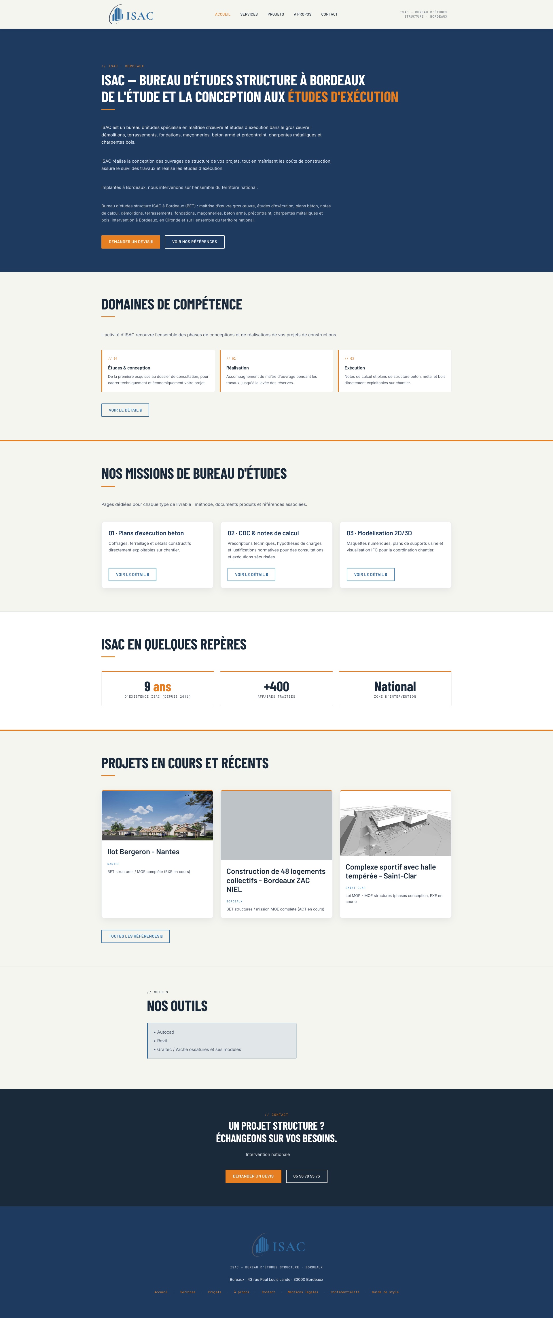 Aperçu du site