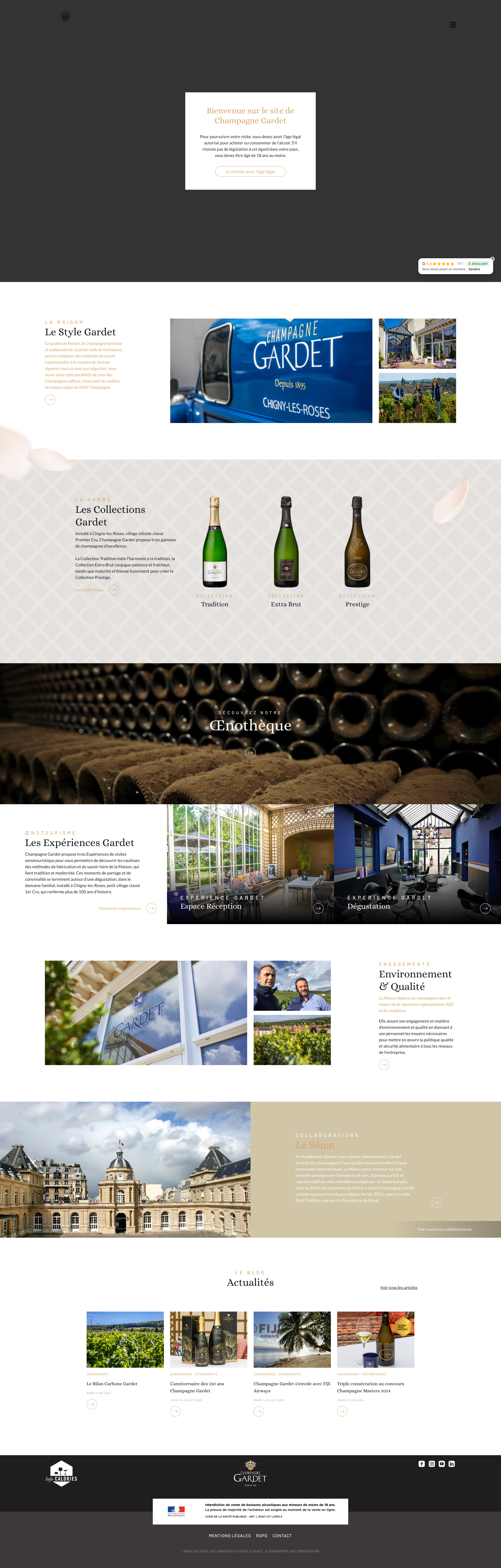 Aperçu du site