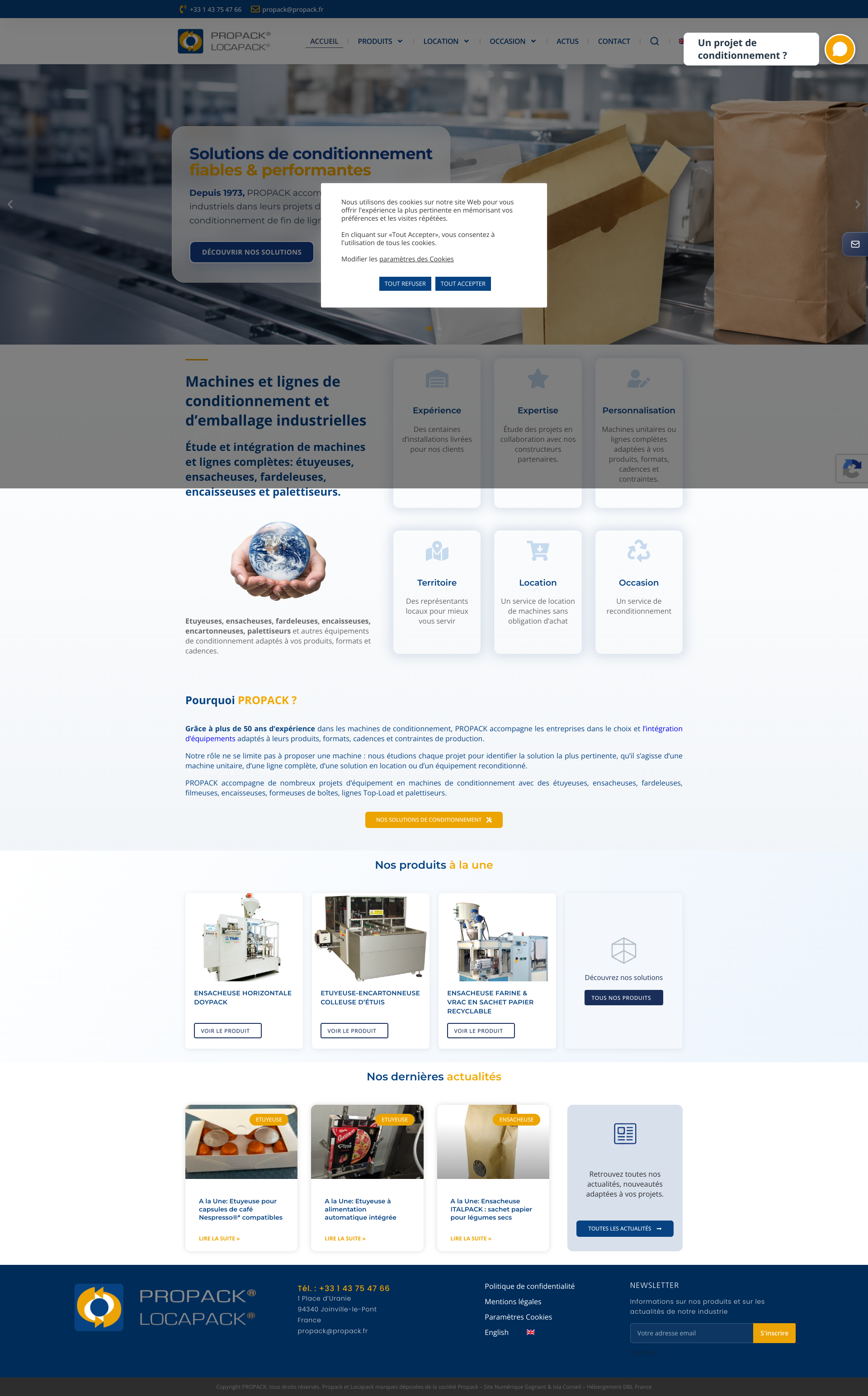 Aperçu du site