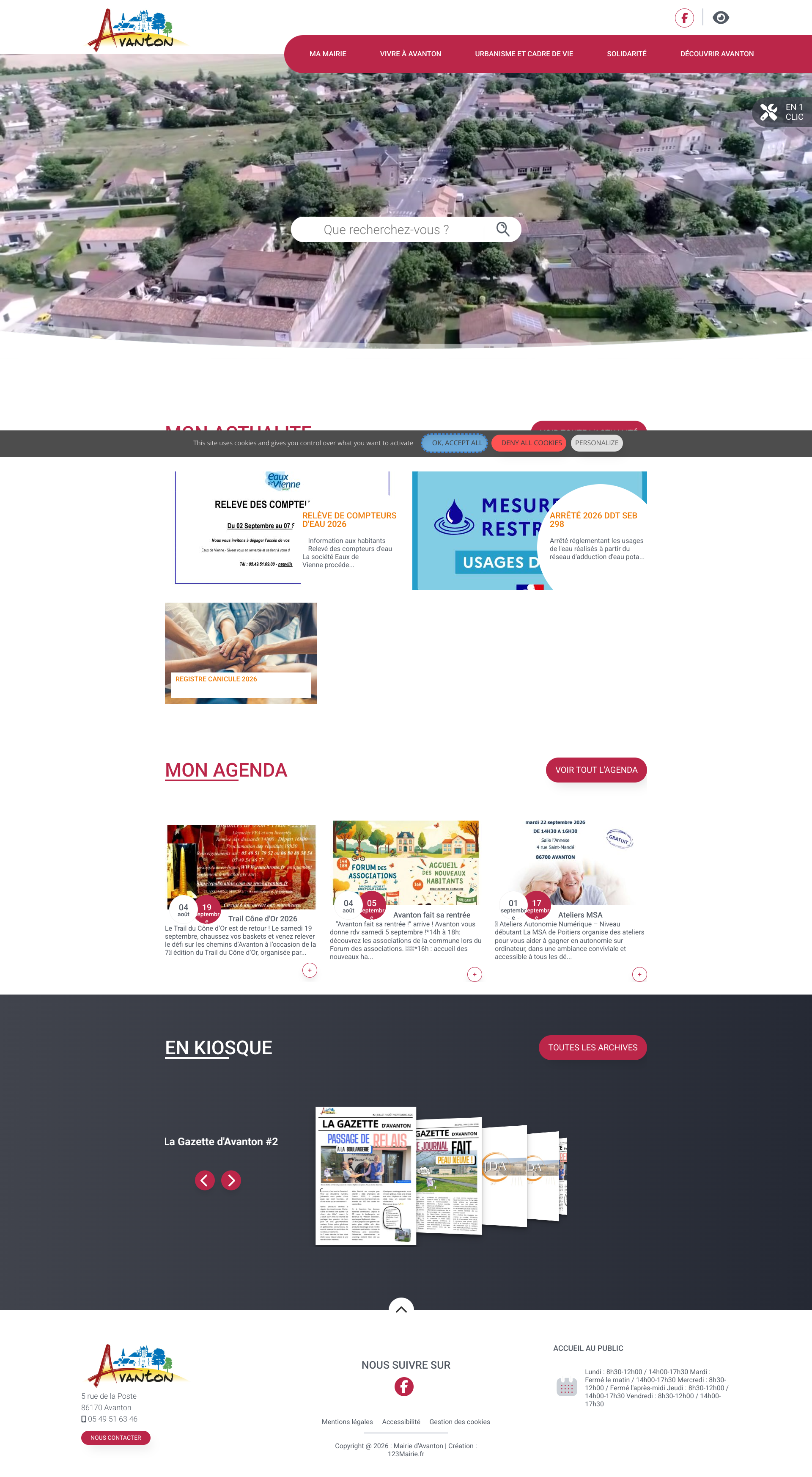 Aperçu du site
