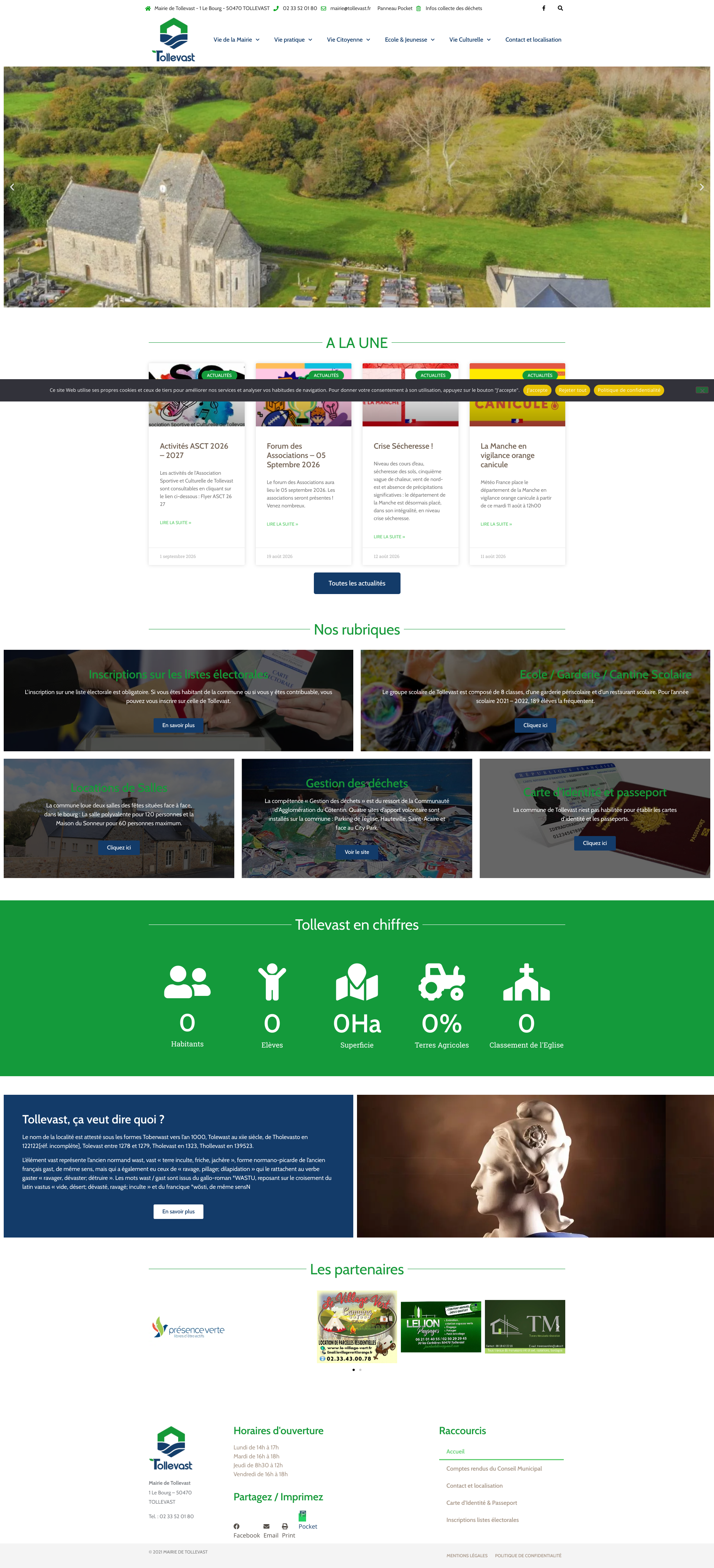 Aperçu du site