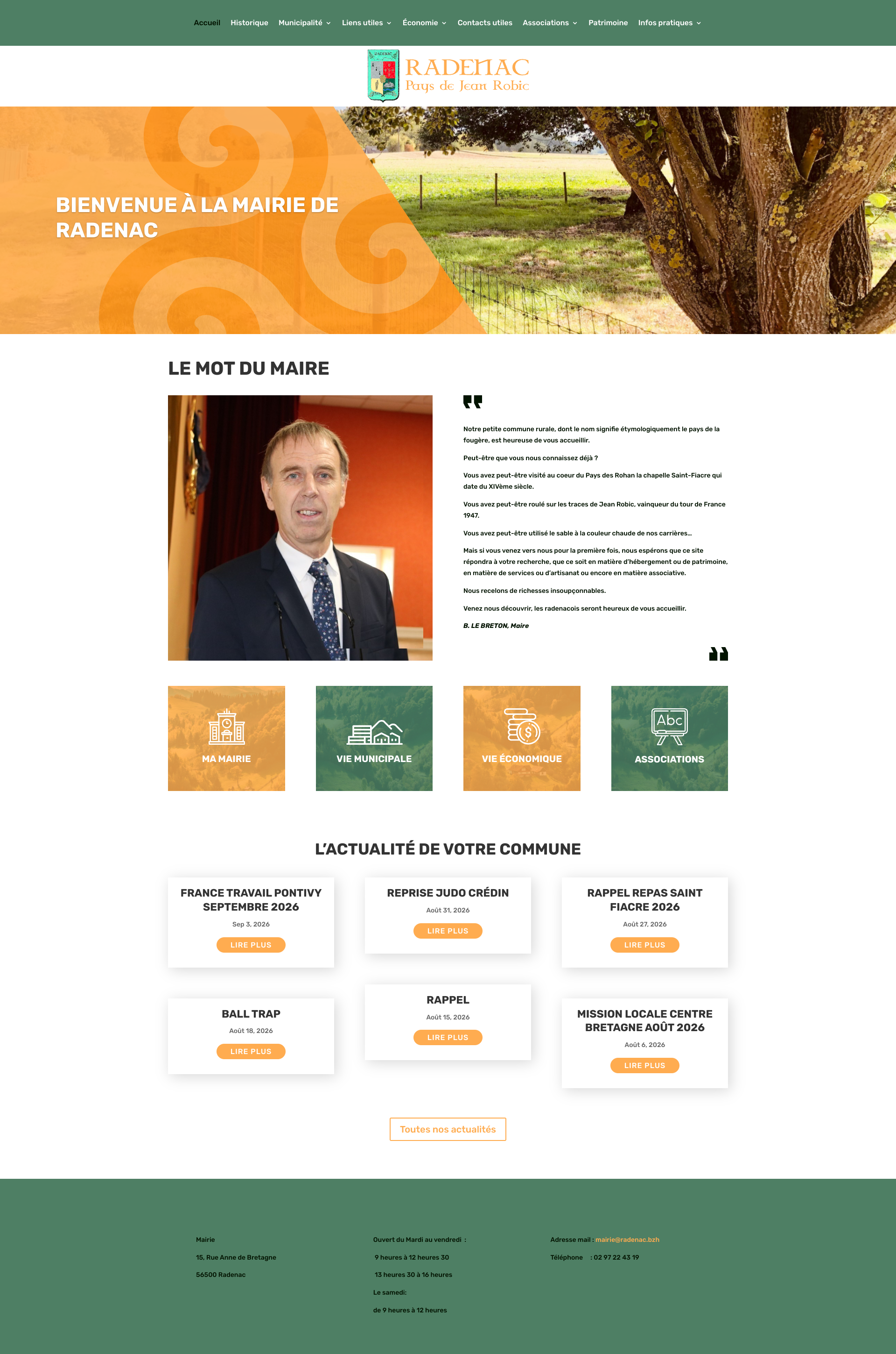 Aperçu du site