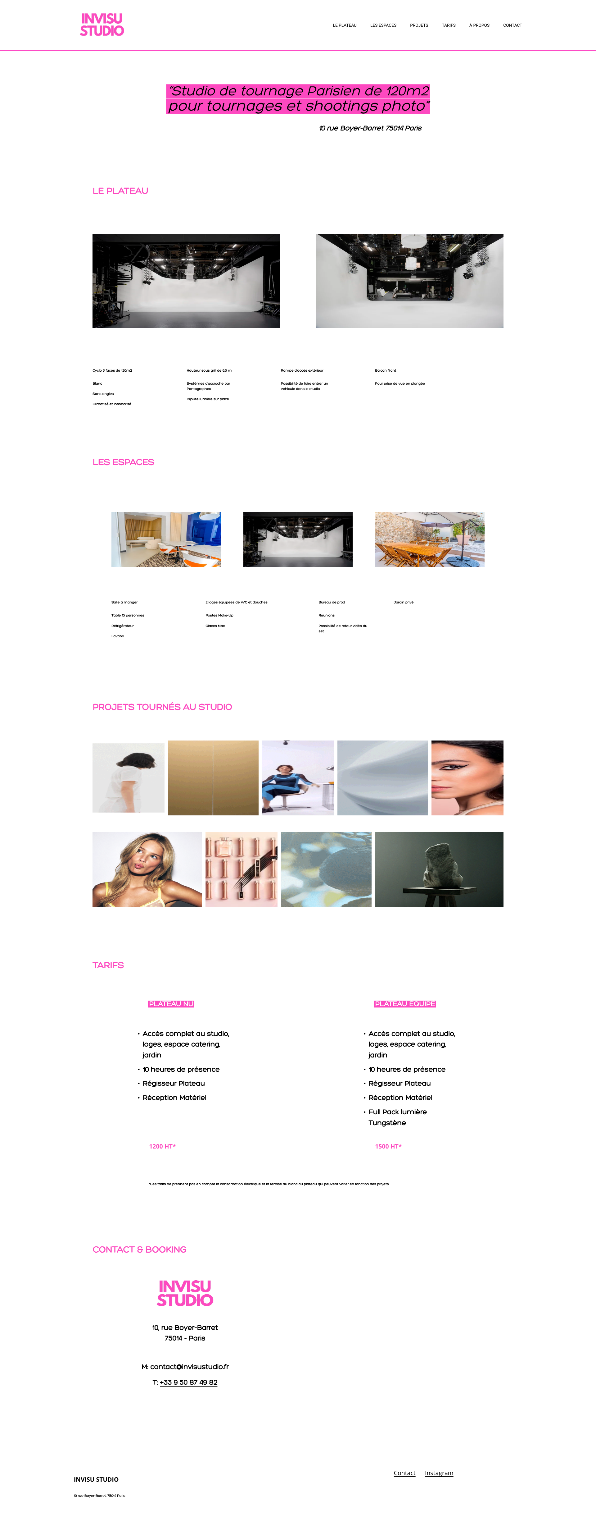 Aperçu du site