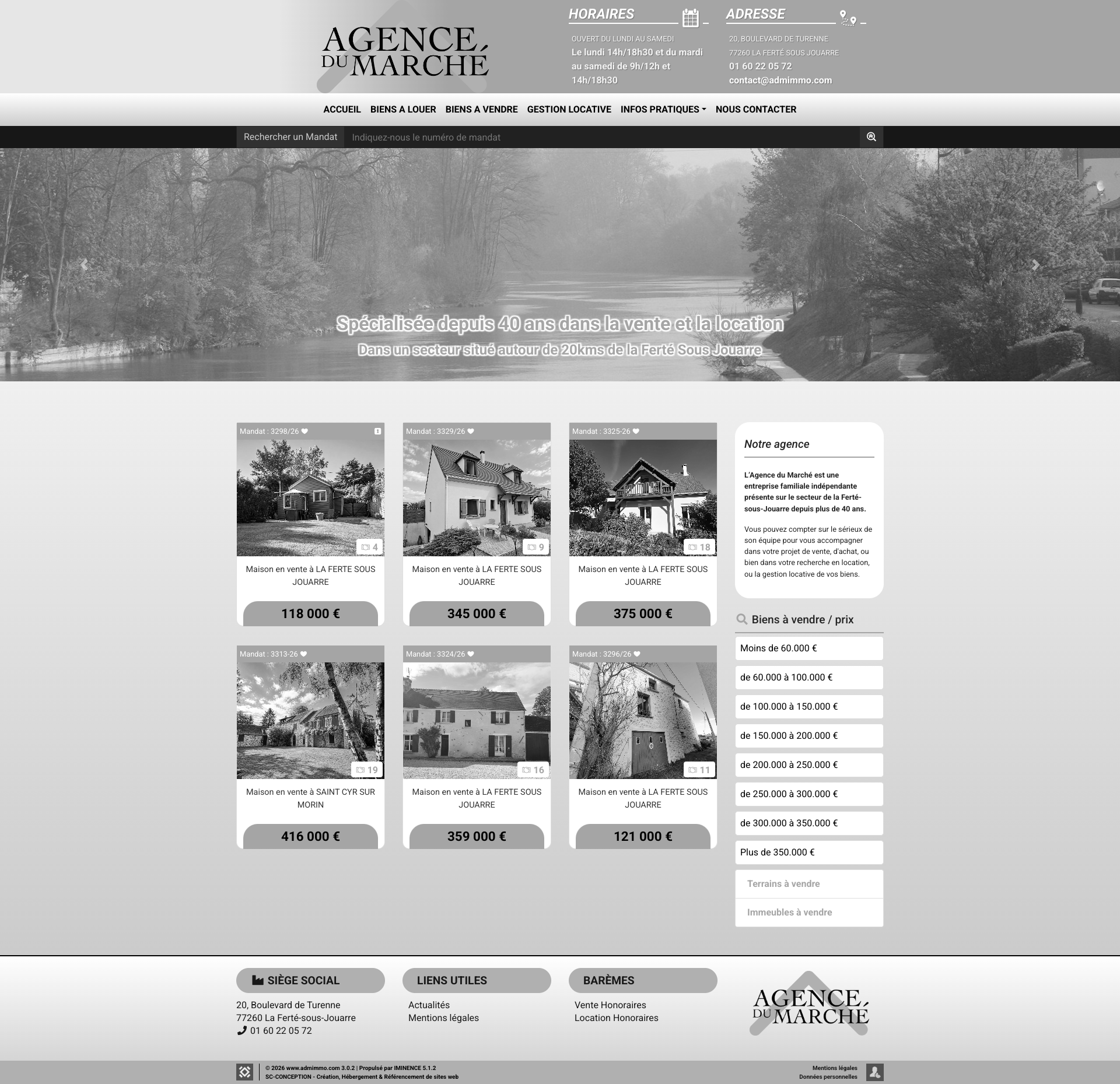 Aperçu du site