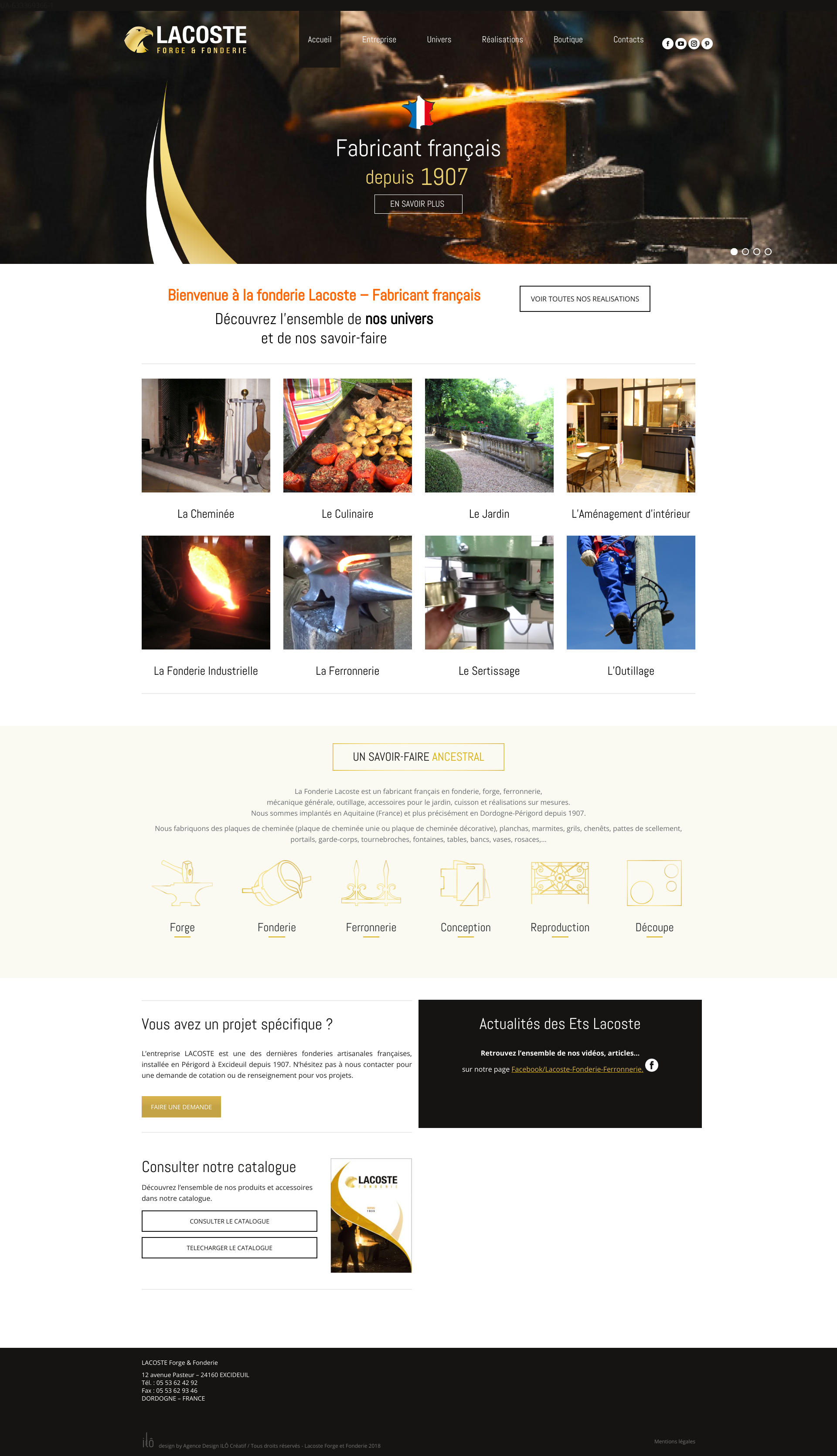Aperçu du site