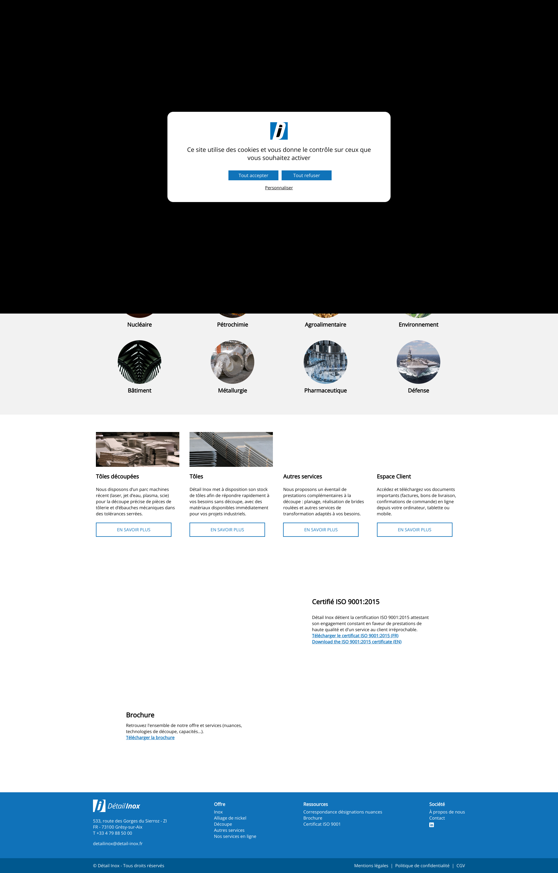 Aperçu du site
