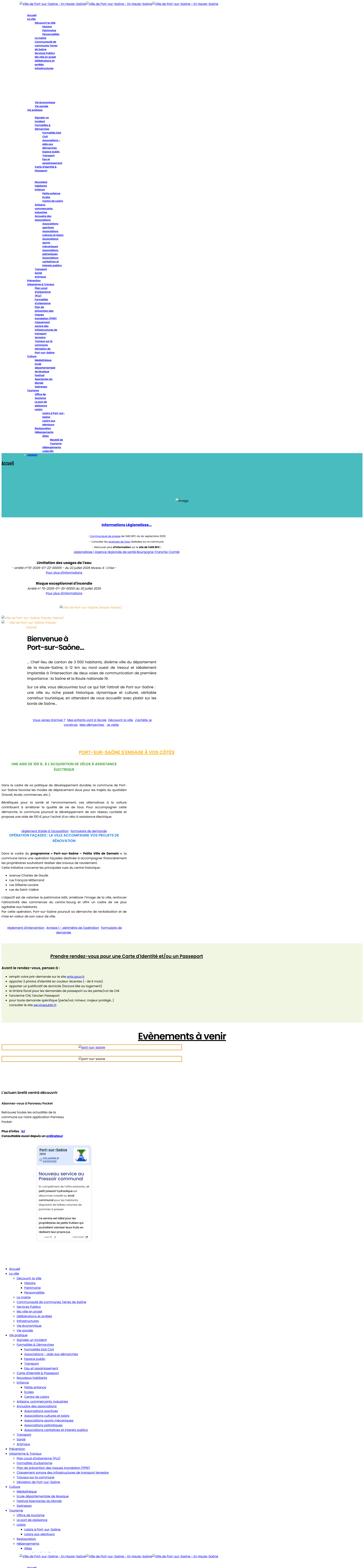 Aperçu du site