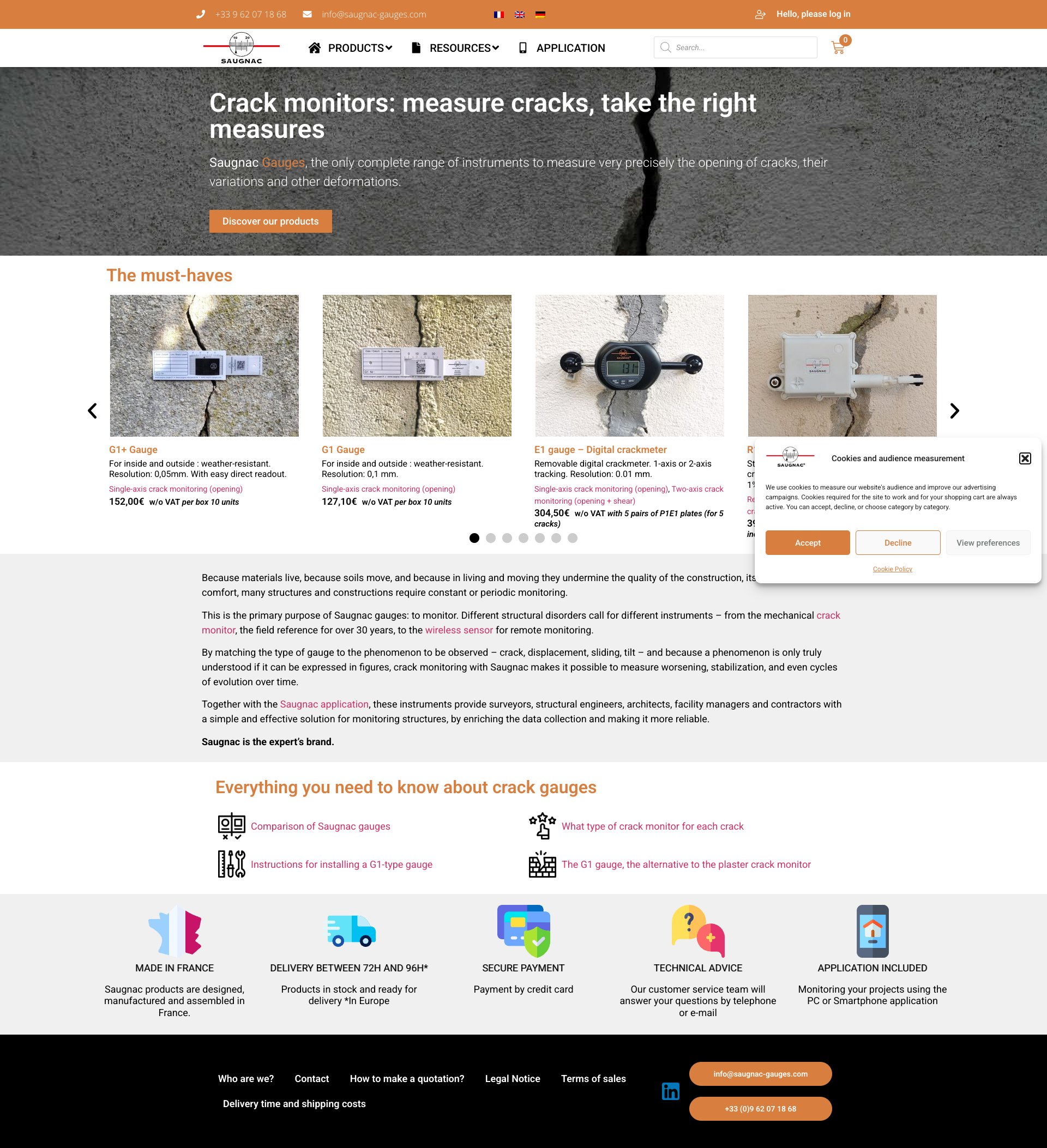 Aperçu du site