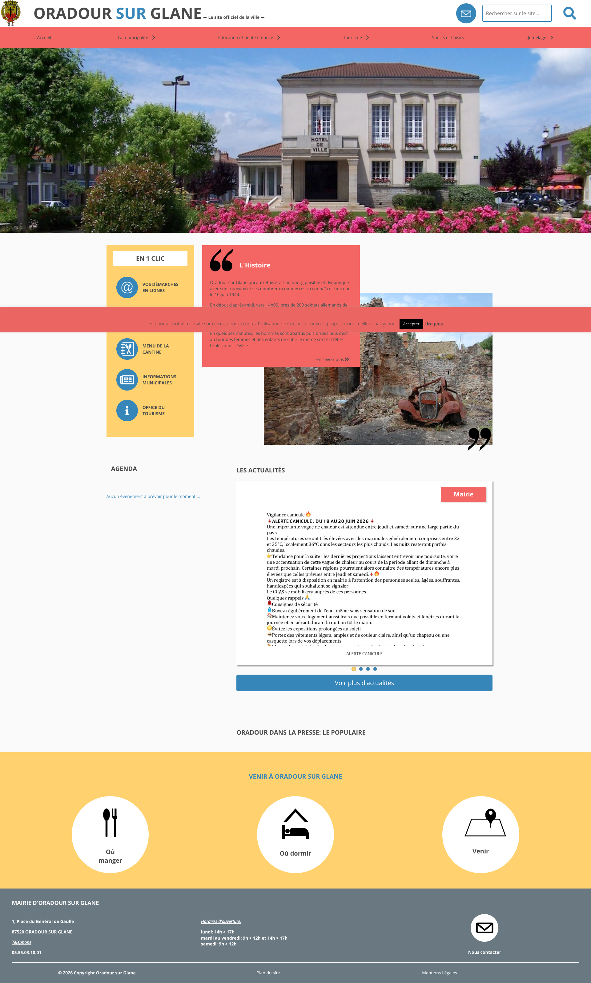 Aperçu du site