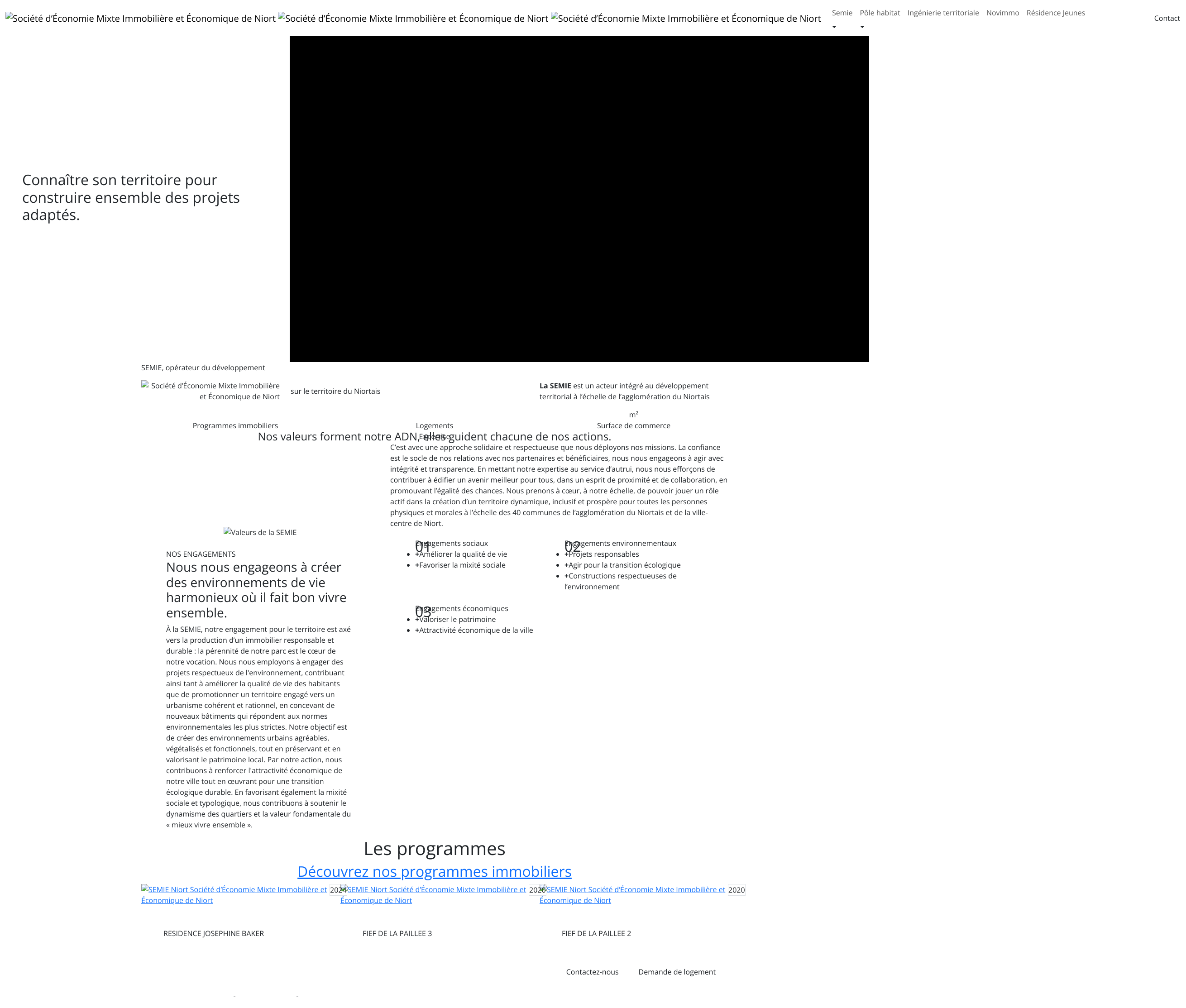 Aperçu du site