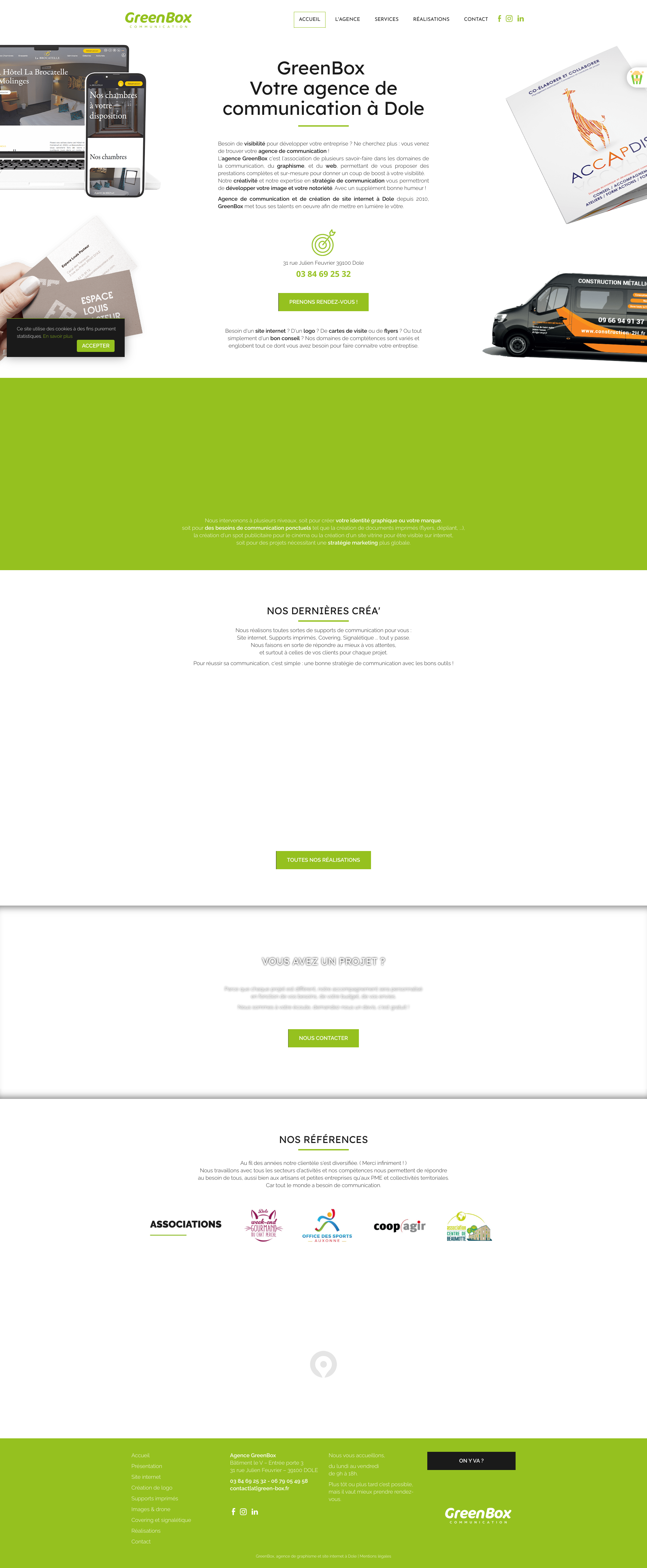 Aperçu du site