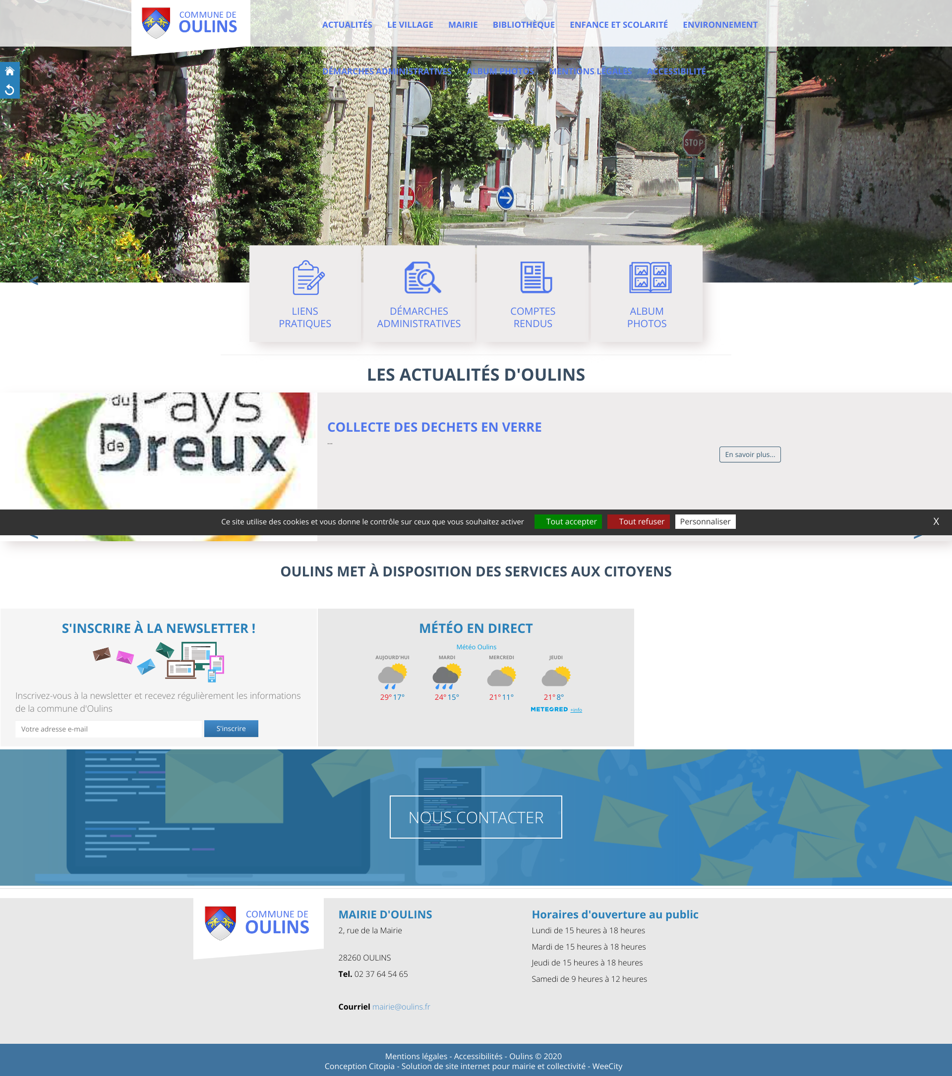 Aperçu du site