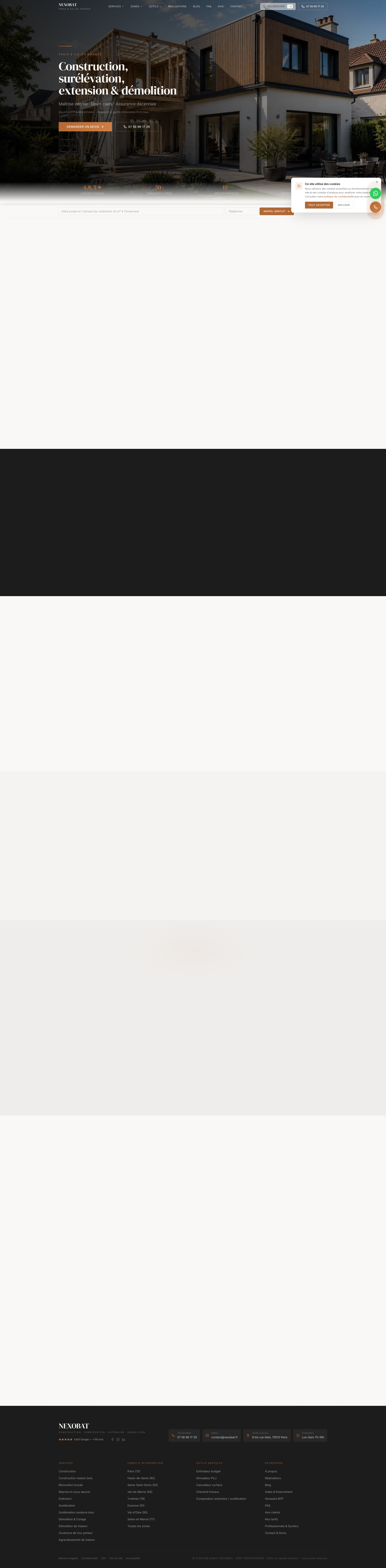 Aperçu du site