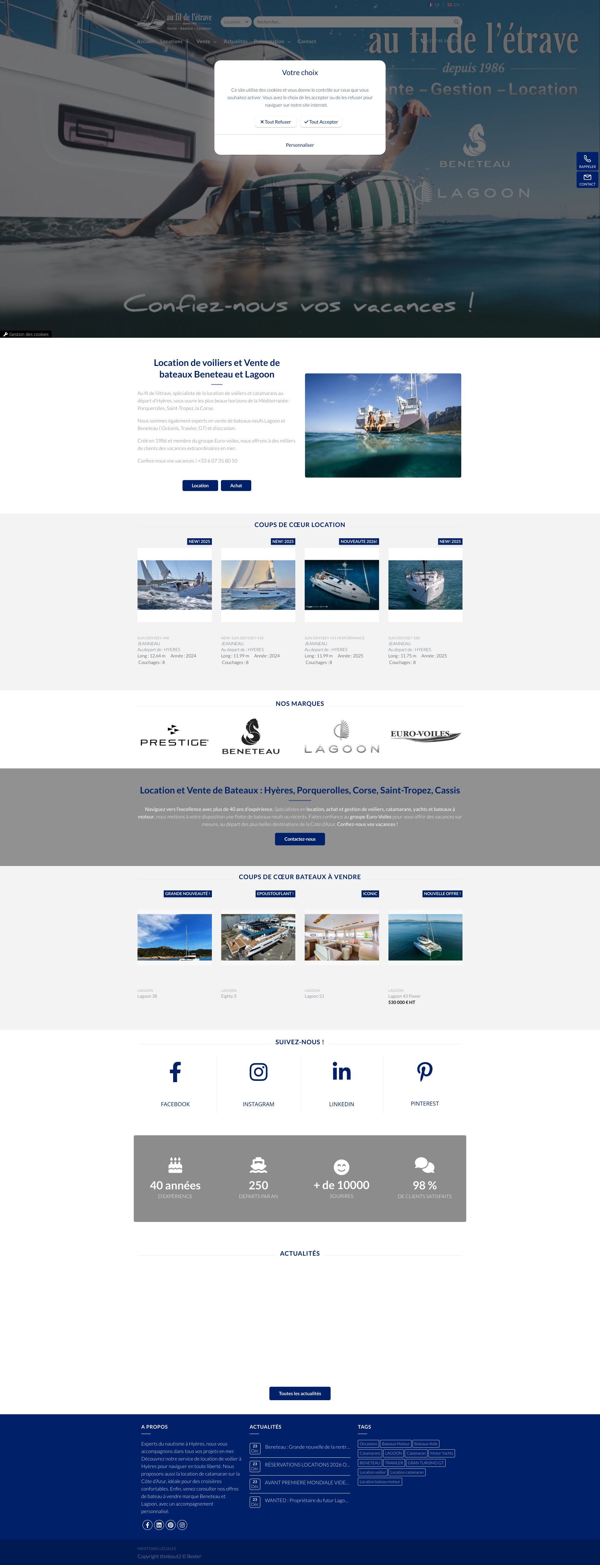 Aperçu du site
