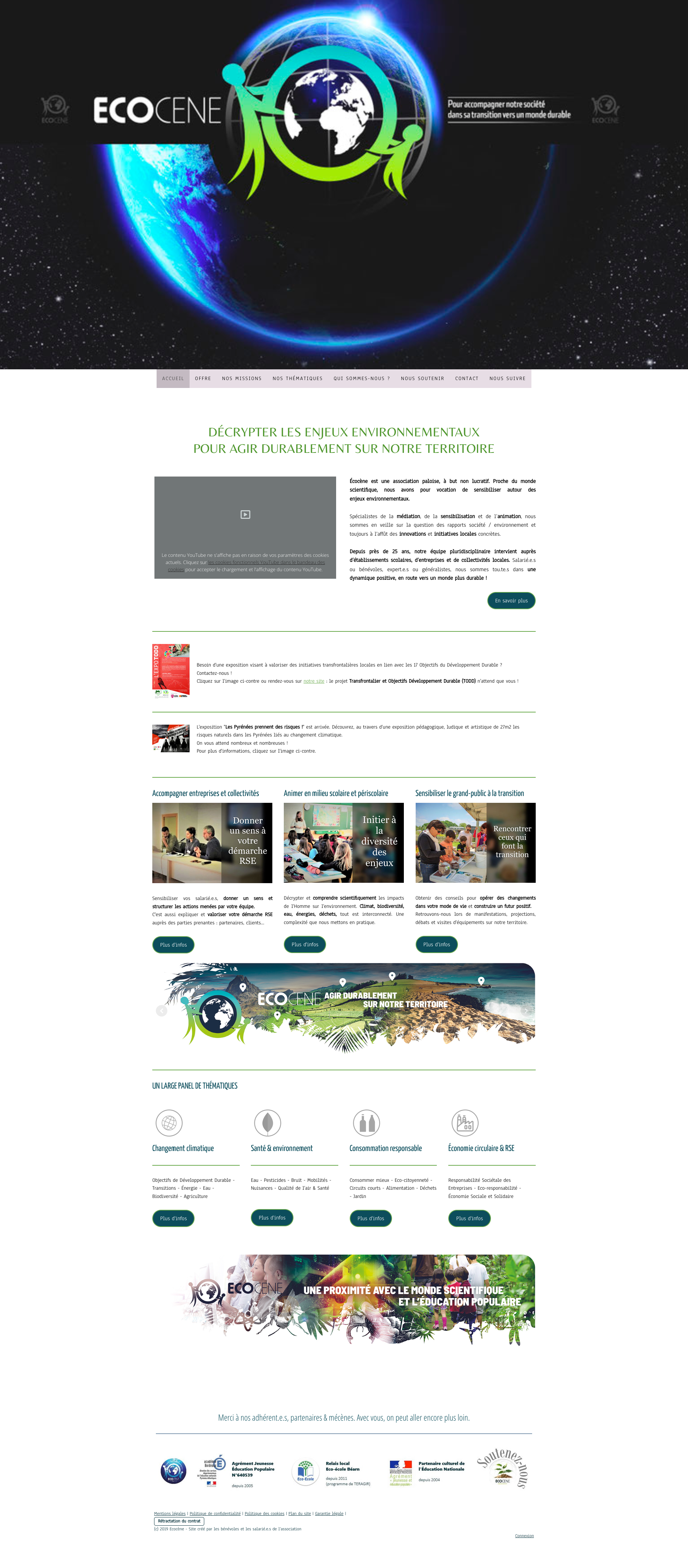 Aperçu du site