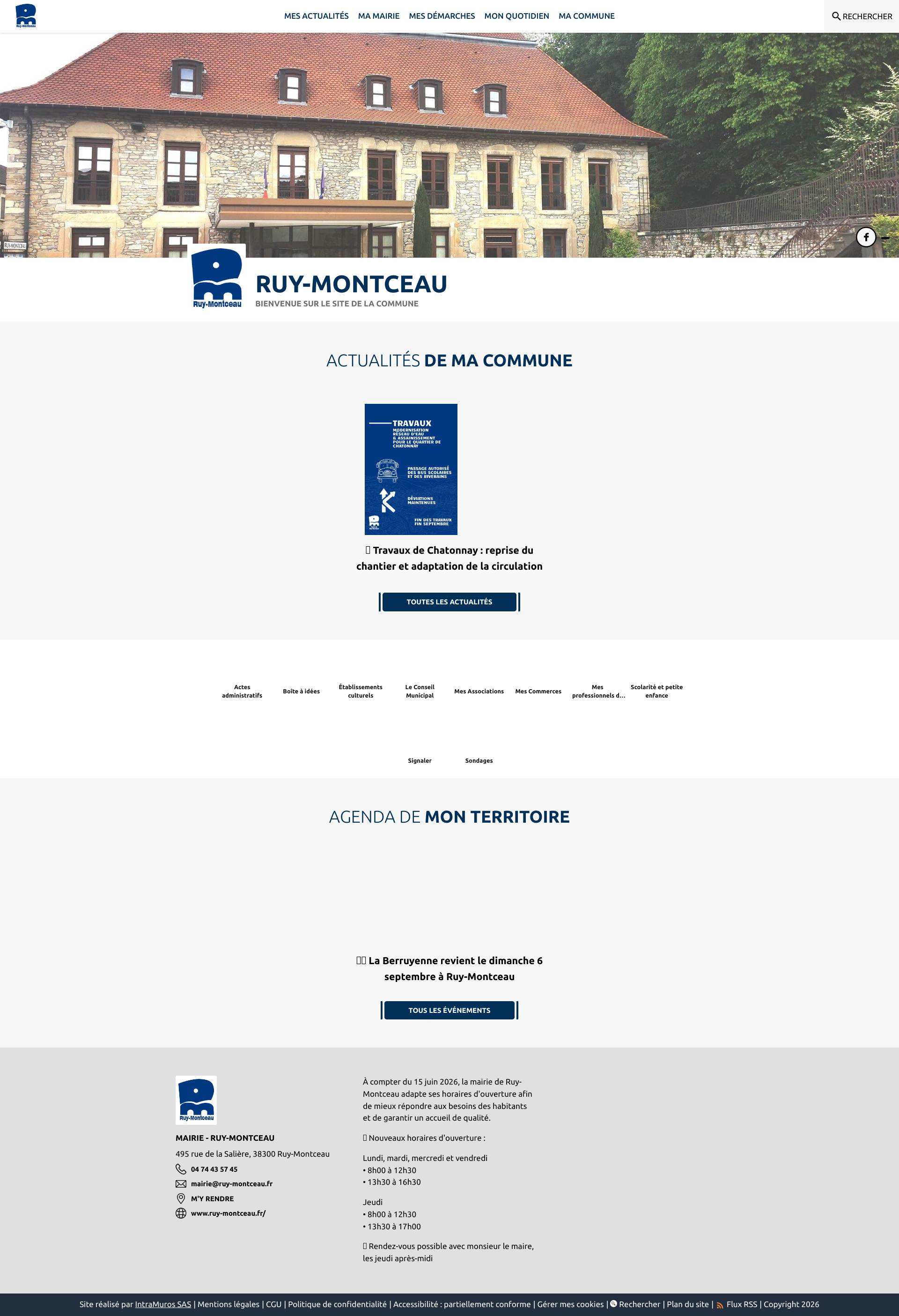 Aperçu du site