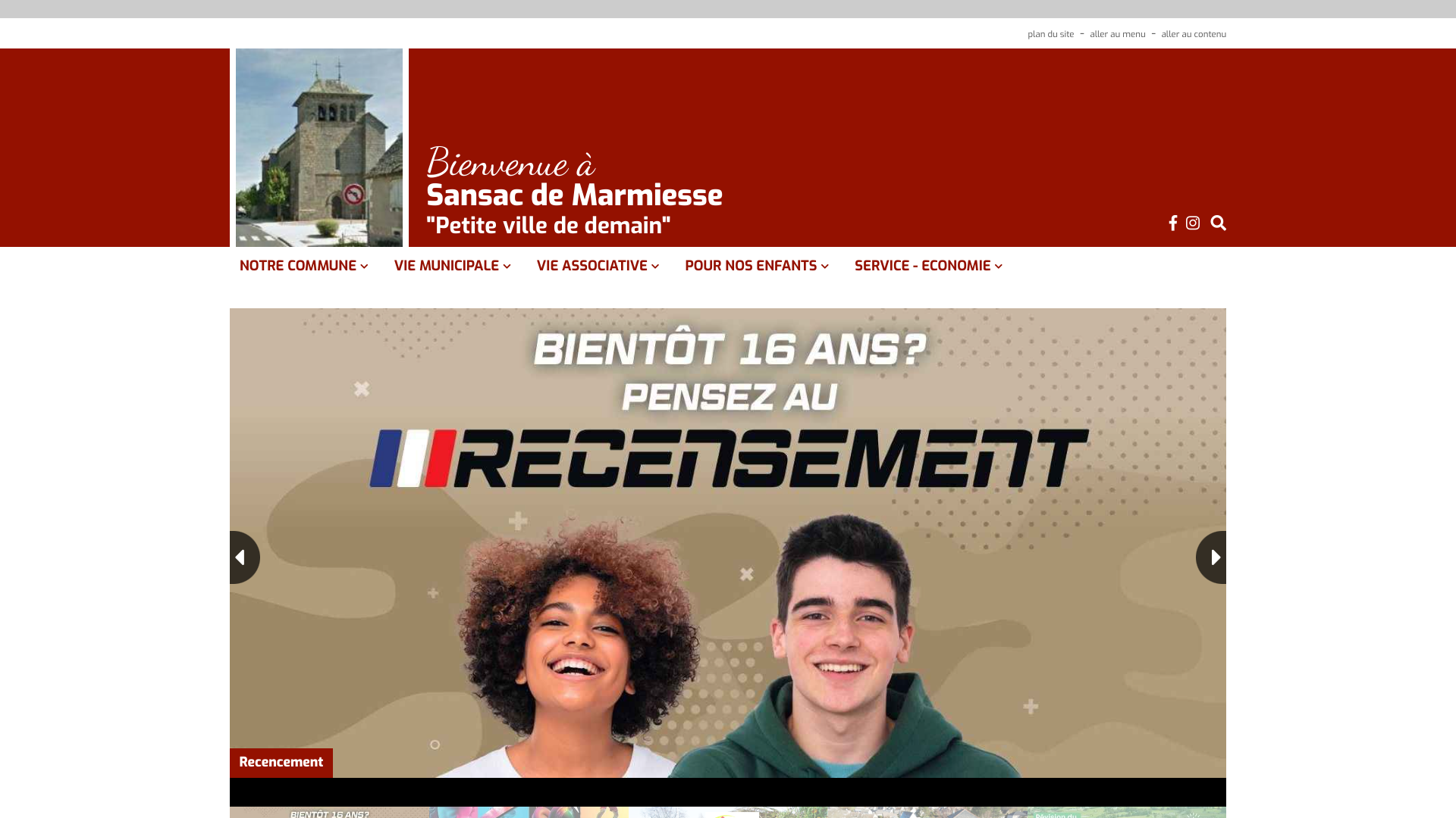 Aperçu du site