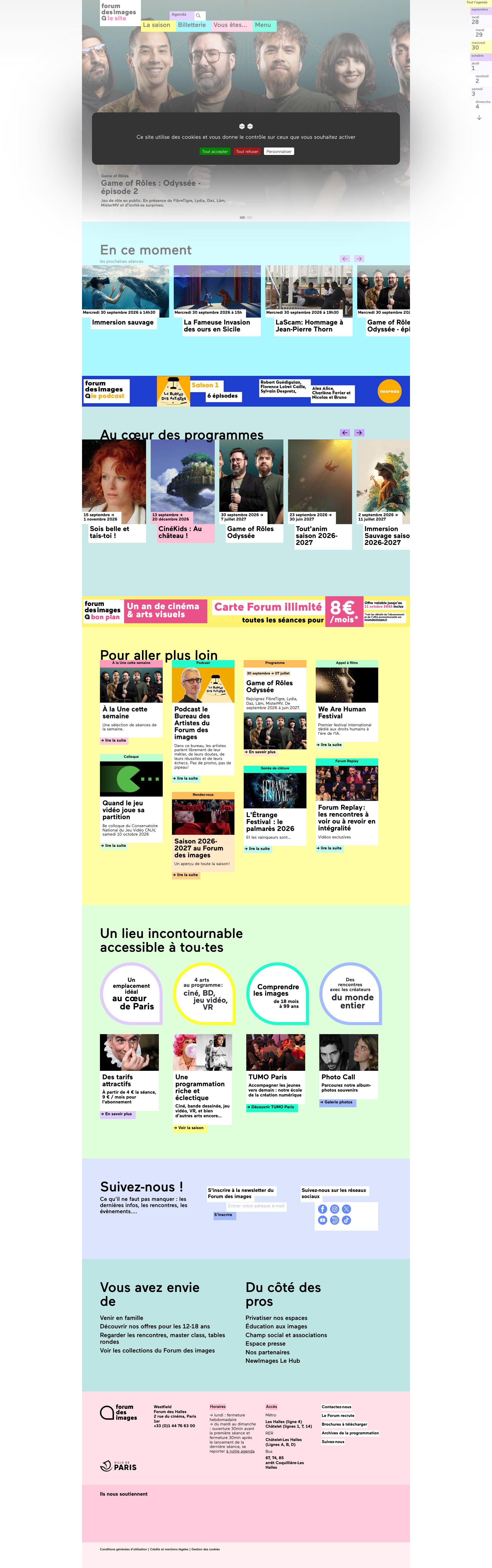 Aperçu du site