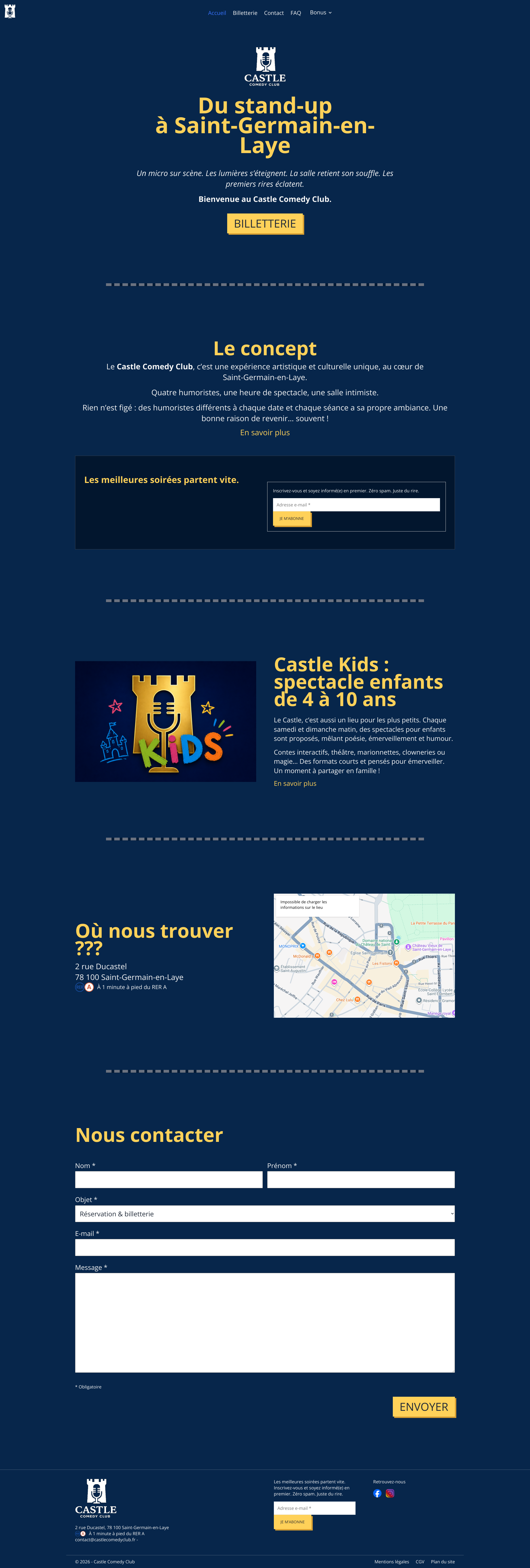 Aperçu du site