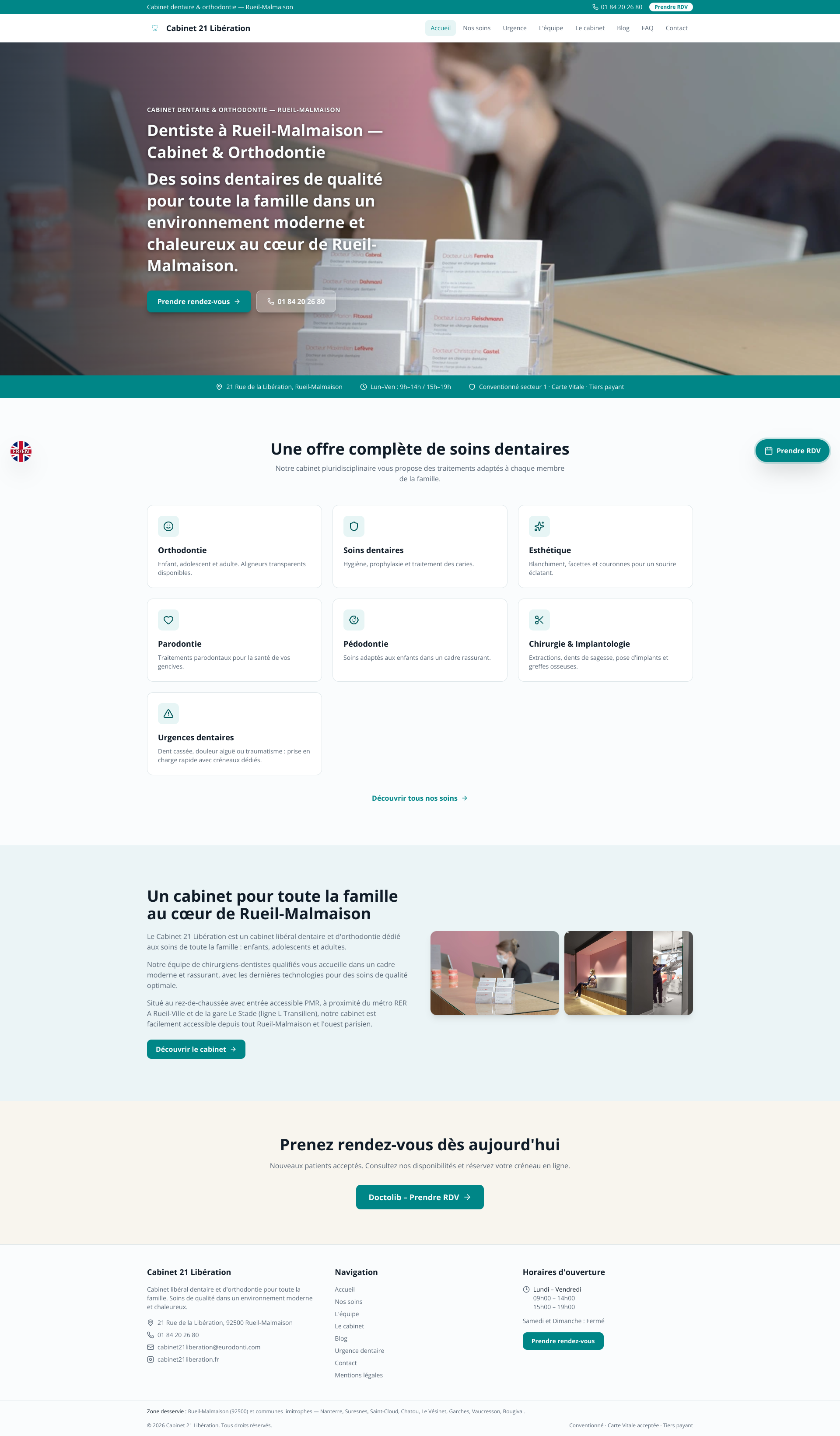 Aperçu du site