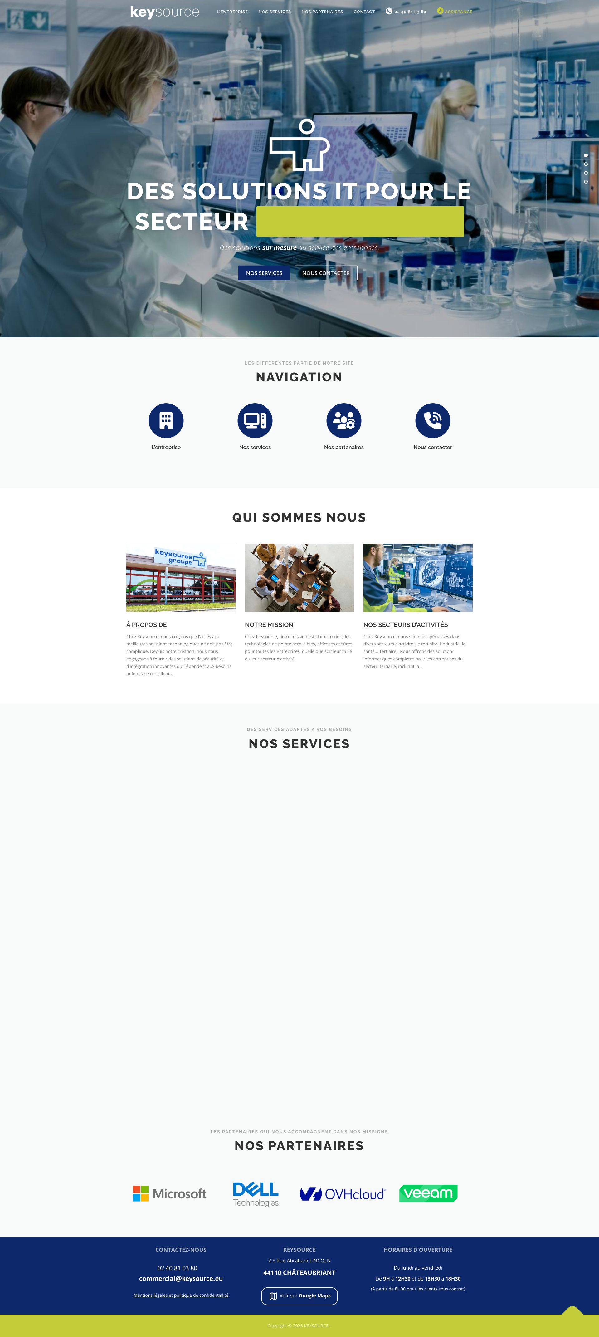 Aperçu du site