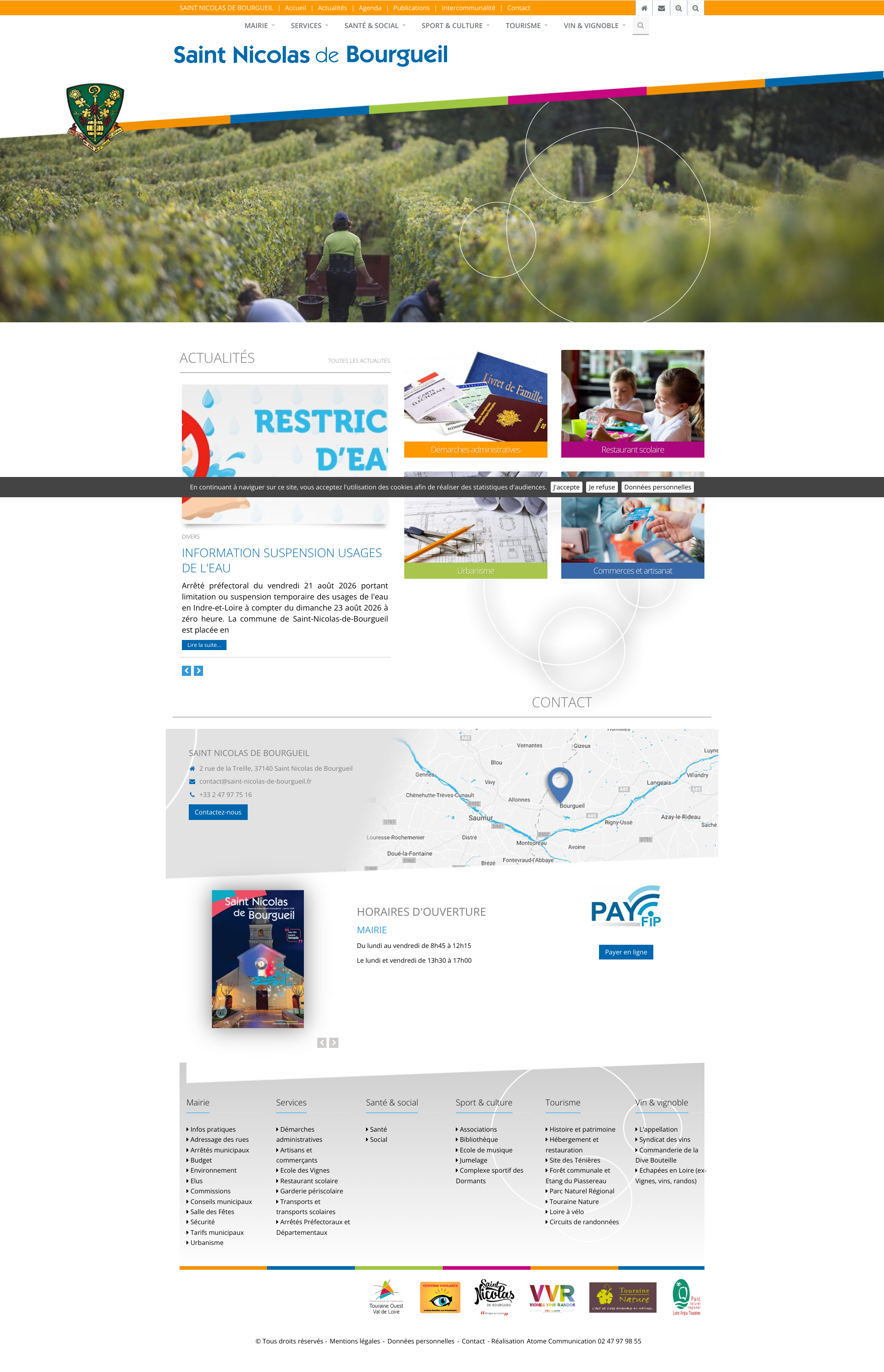 Aperçu du site