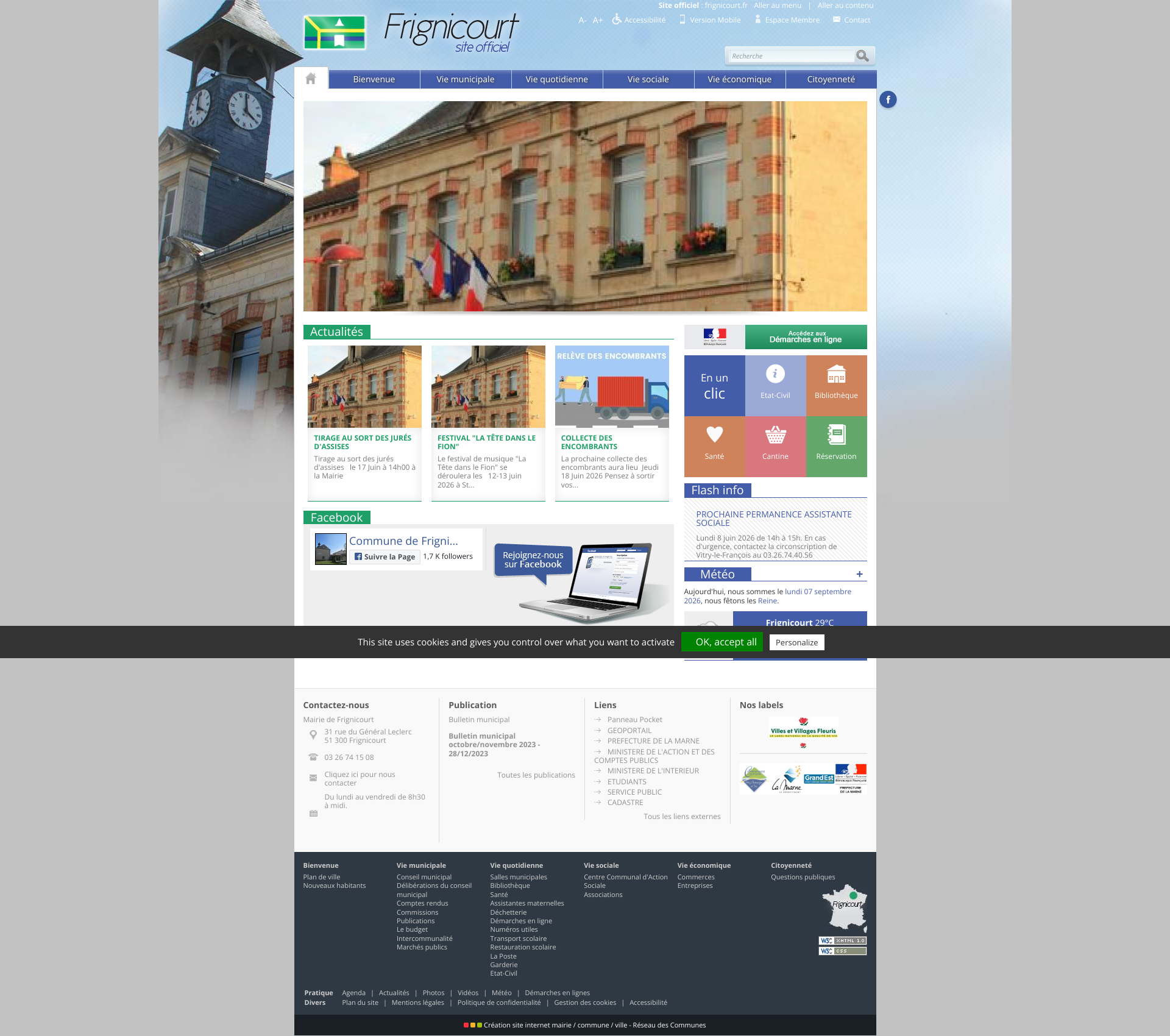 Aperçu du site