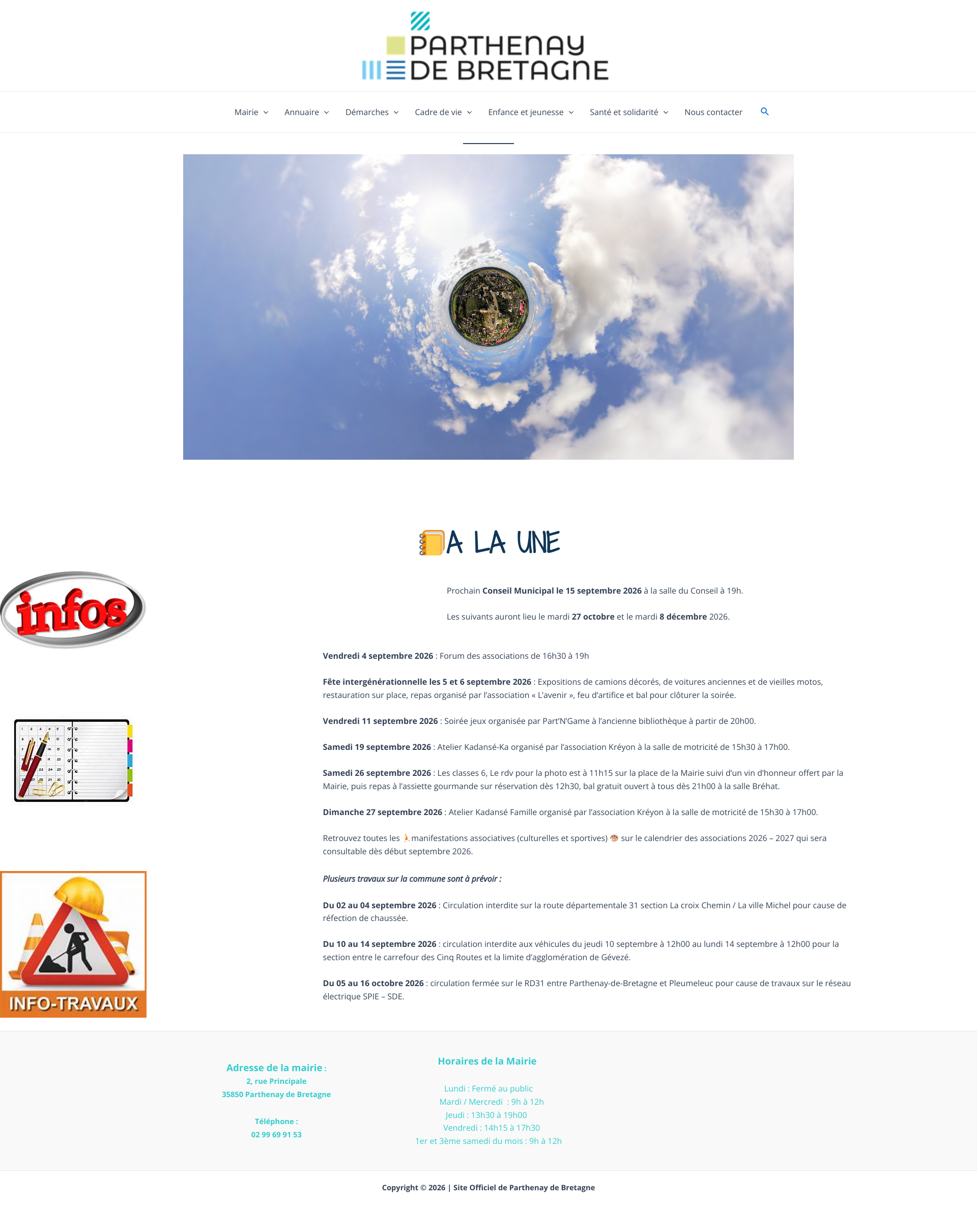 Aperçu du site
