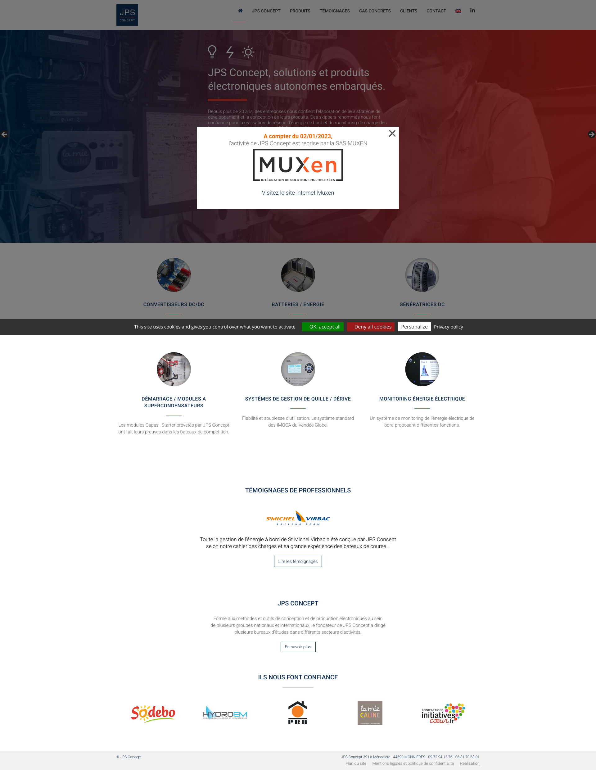 Aperçu du site