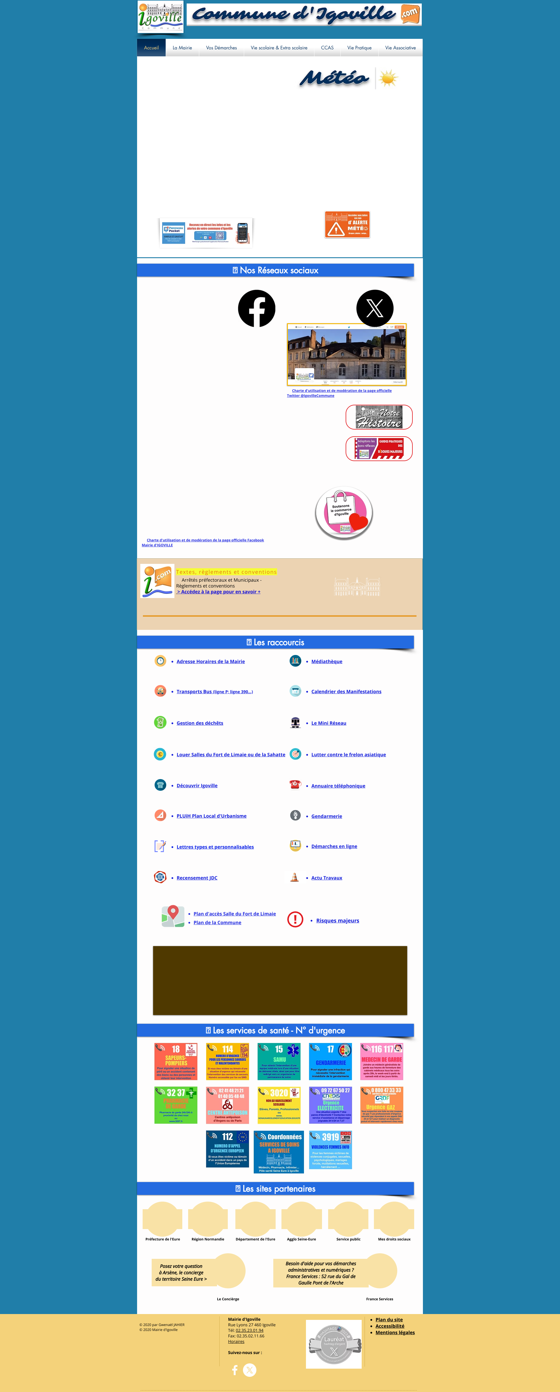 Aperçu du site