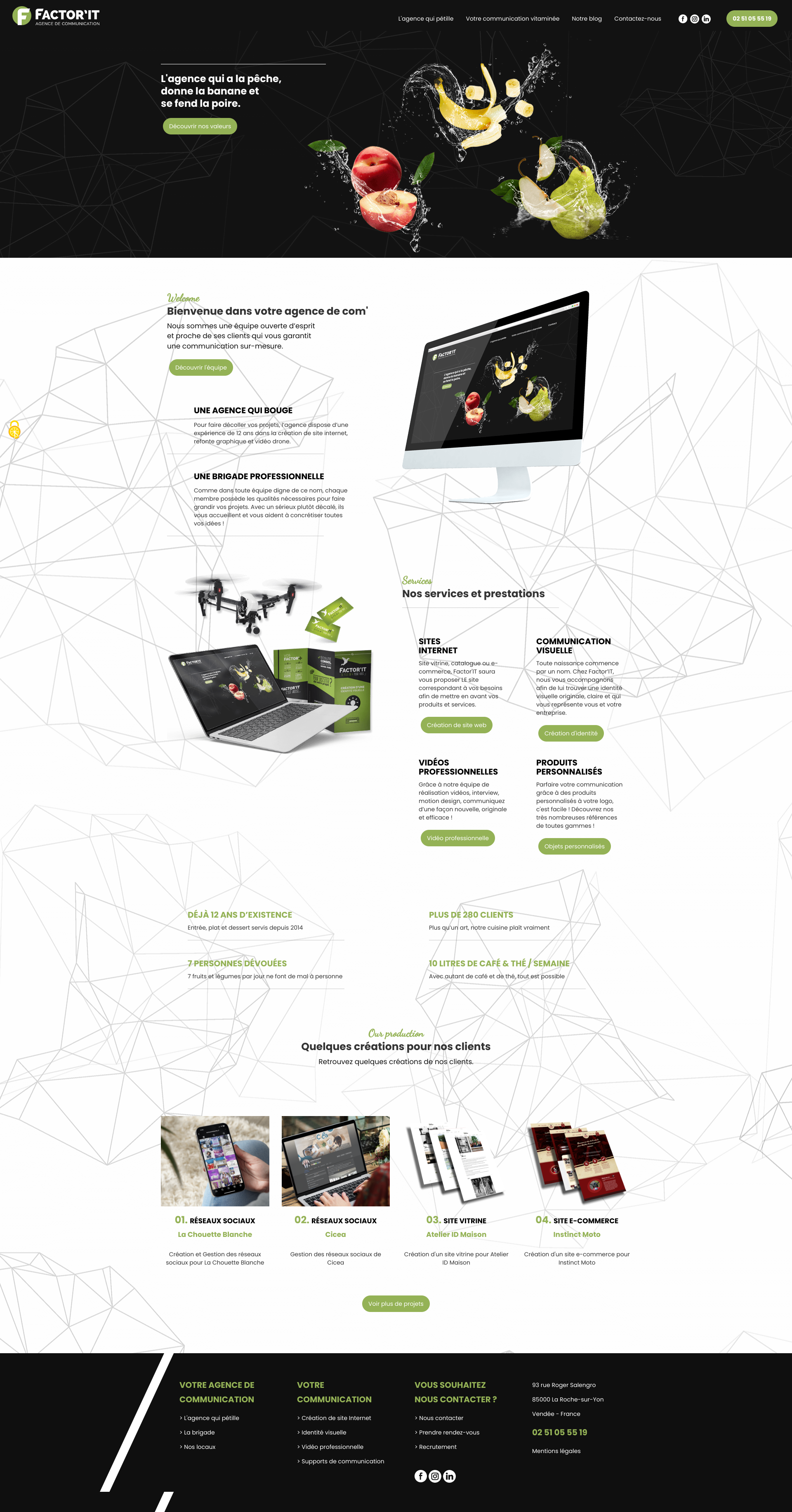Aperçu du site