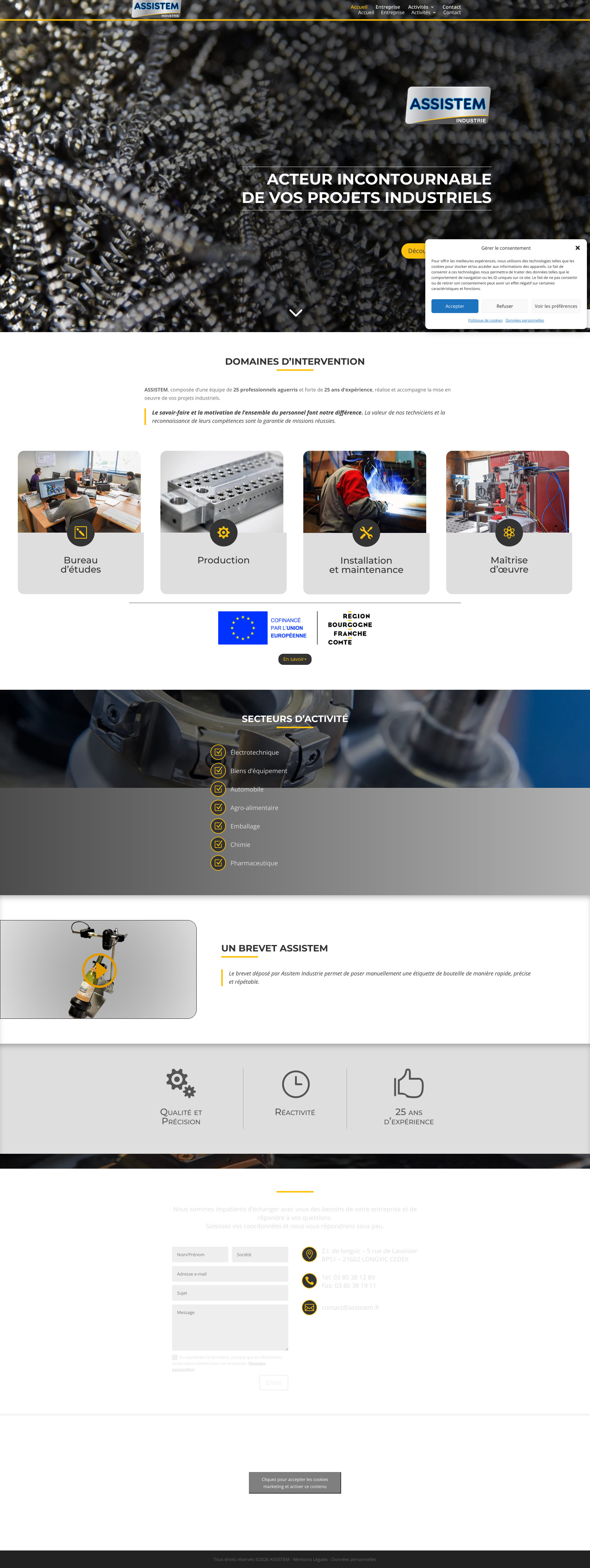 Aperçu du site