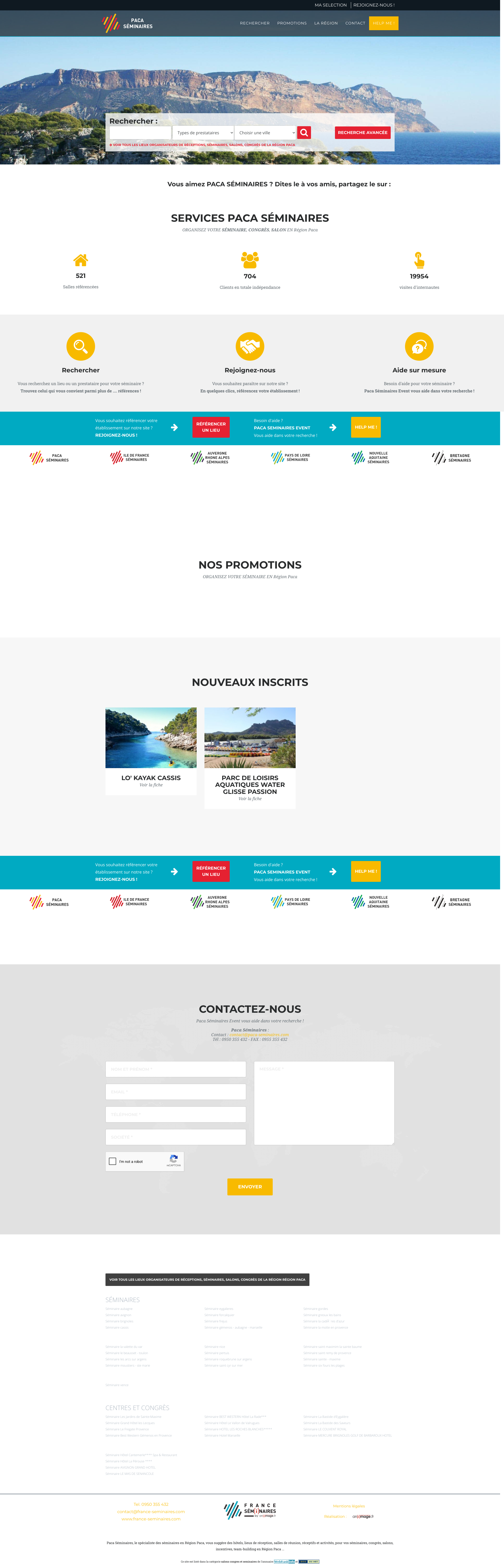 Aperçu du site
